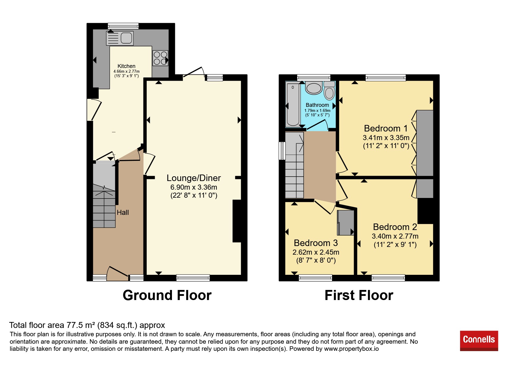 5, Coles Lane, Newton Abbot floorplan