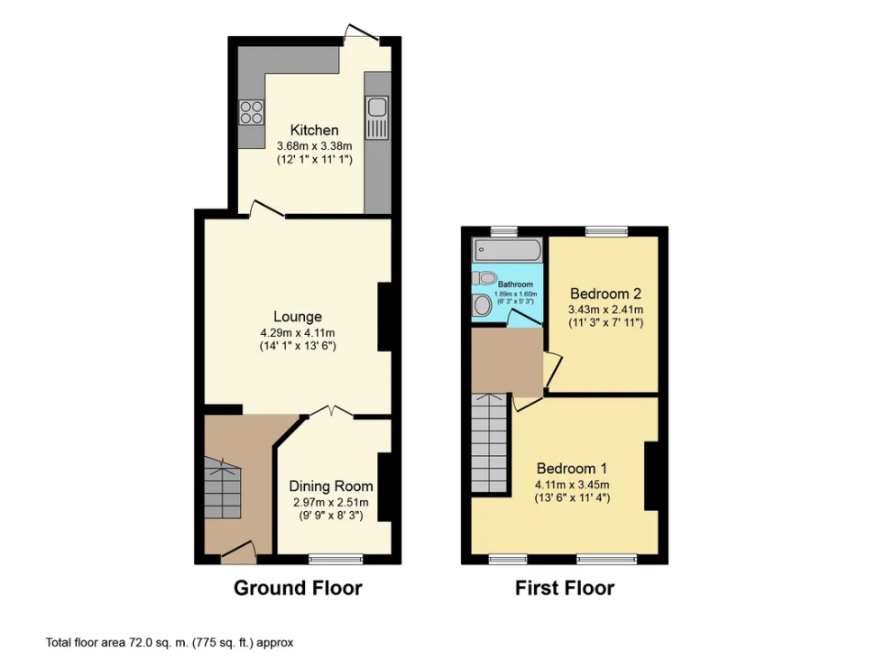136, Moravian Road, Gloucestershire floorplan