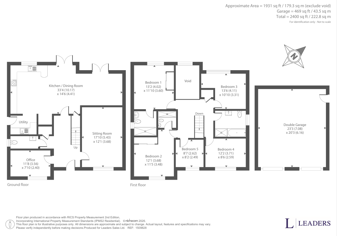 36, Hogarth Court, Halstead floorplan
