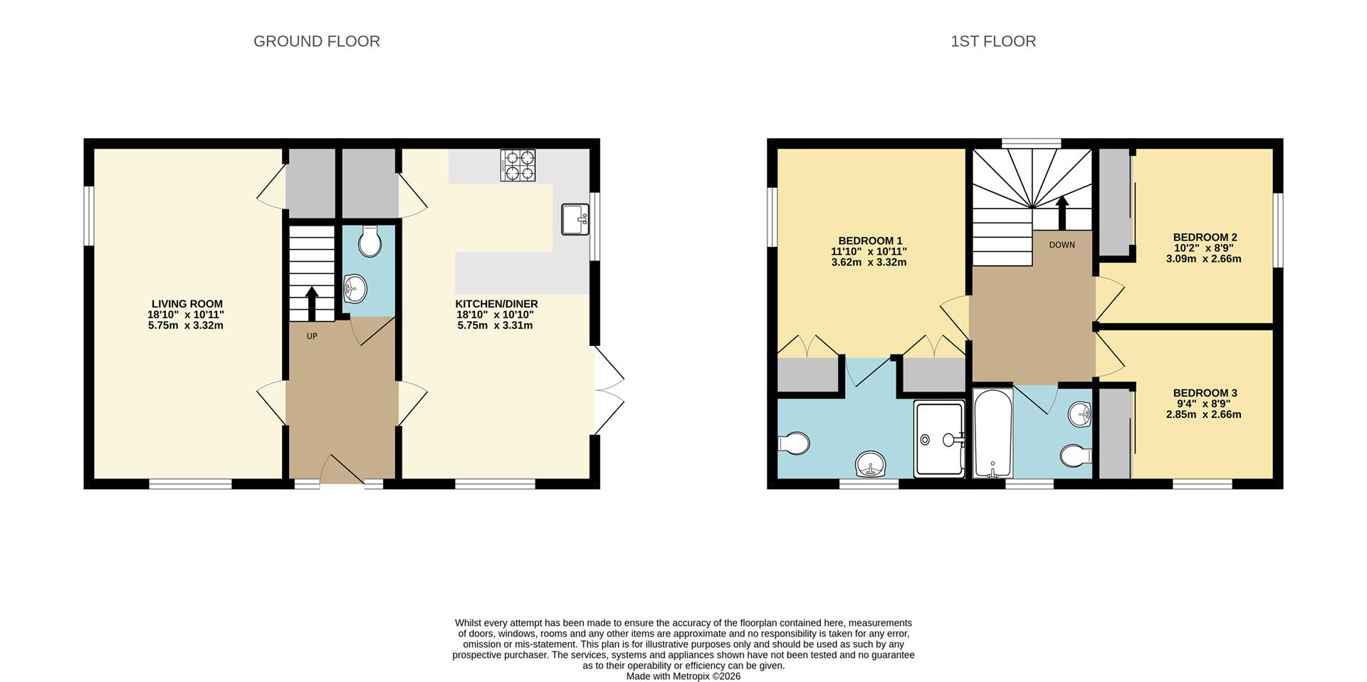 65, Cuckoo Close, Droitwich floorplan