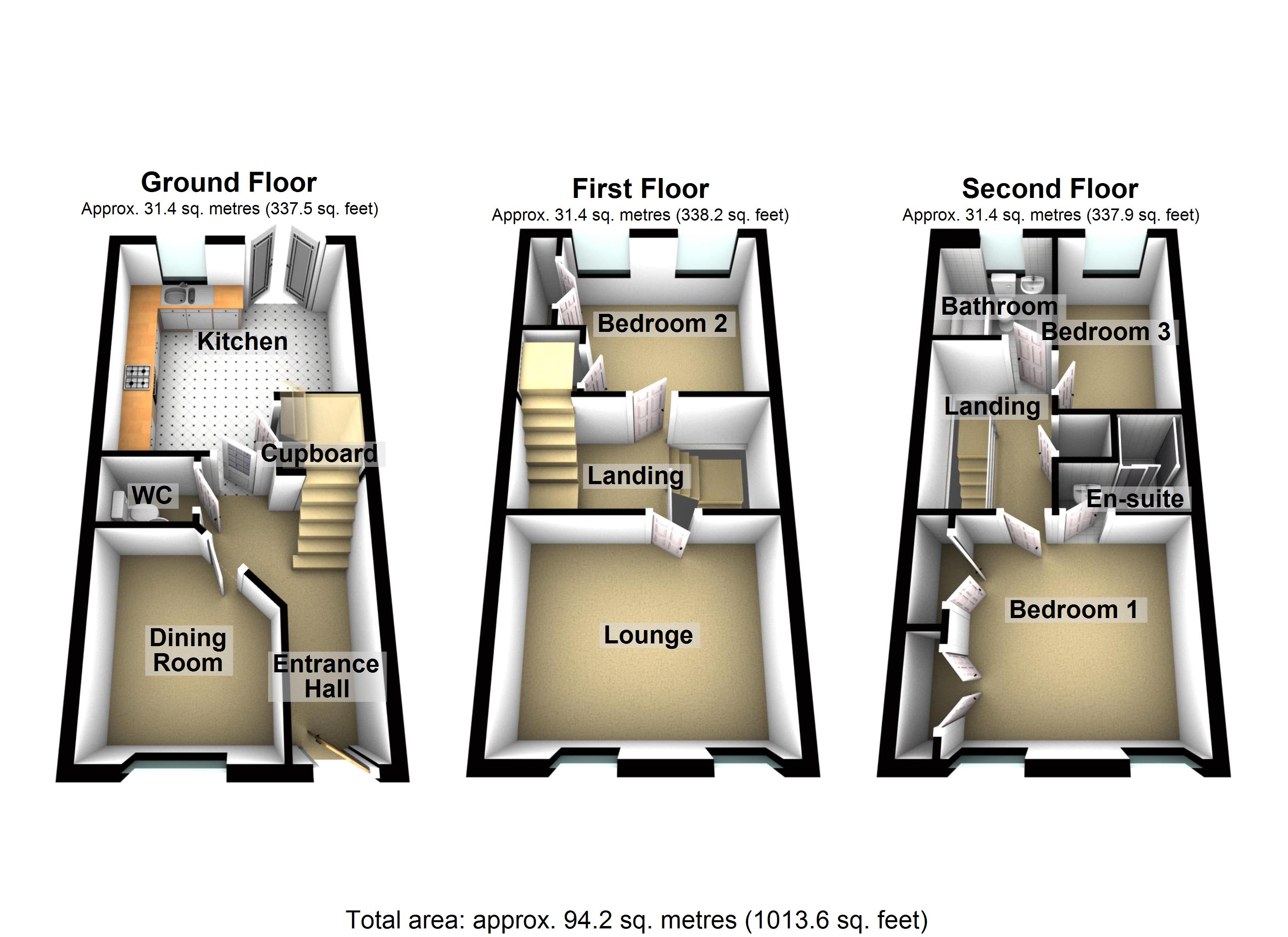 3 Bedrooms Town house for sale in Gleadless View, Sheffield S12