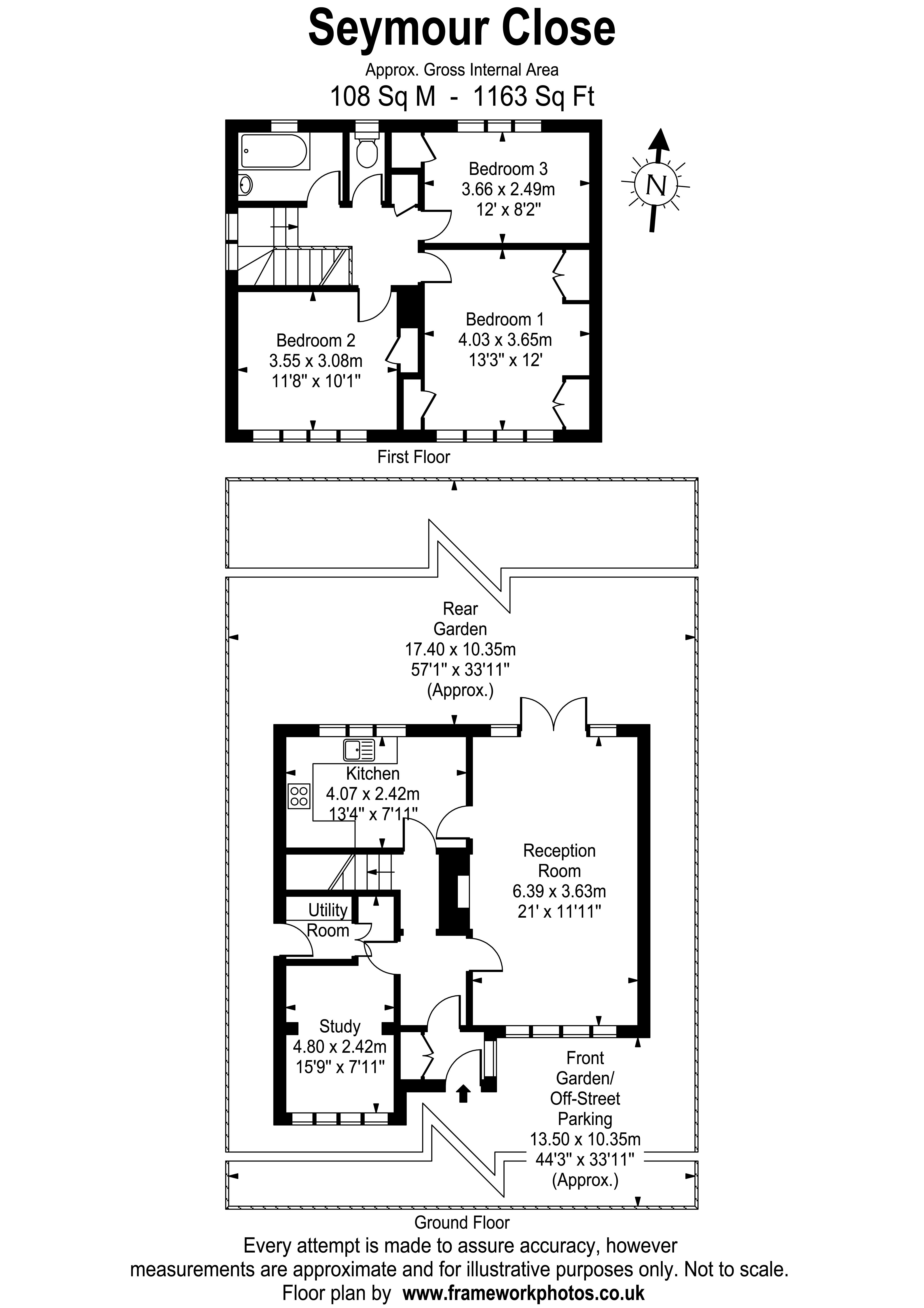 5, Seymour Close, East Molesey floorplan