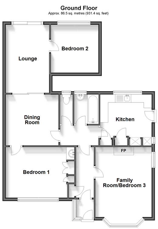 North Lane, East Preston, West Sussex BN16, 3 bedroom detached bungalow