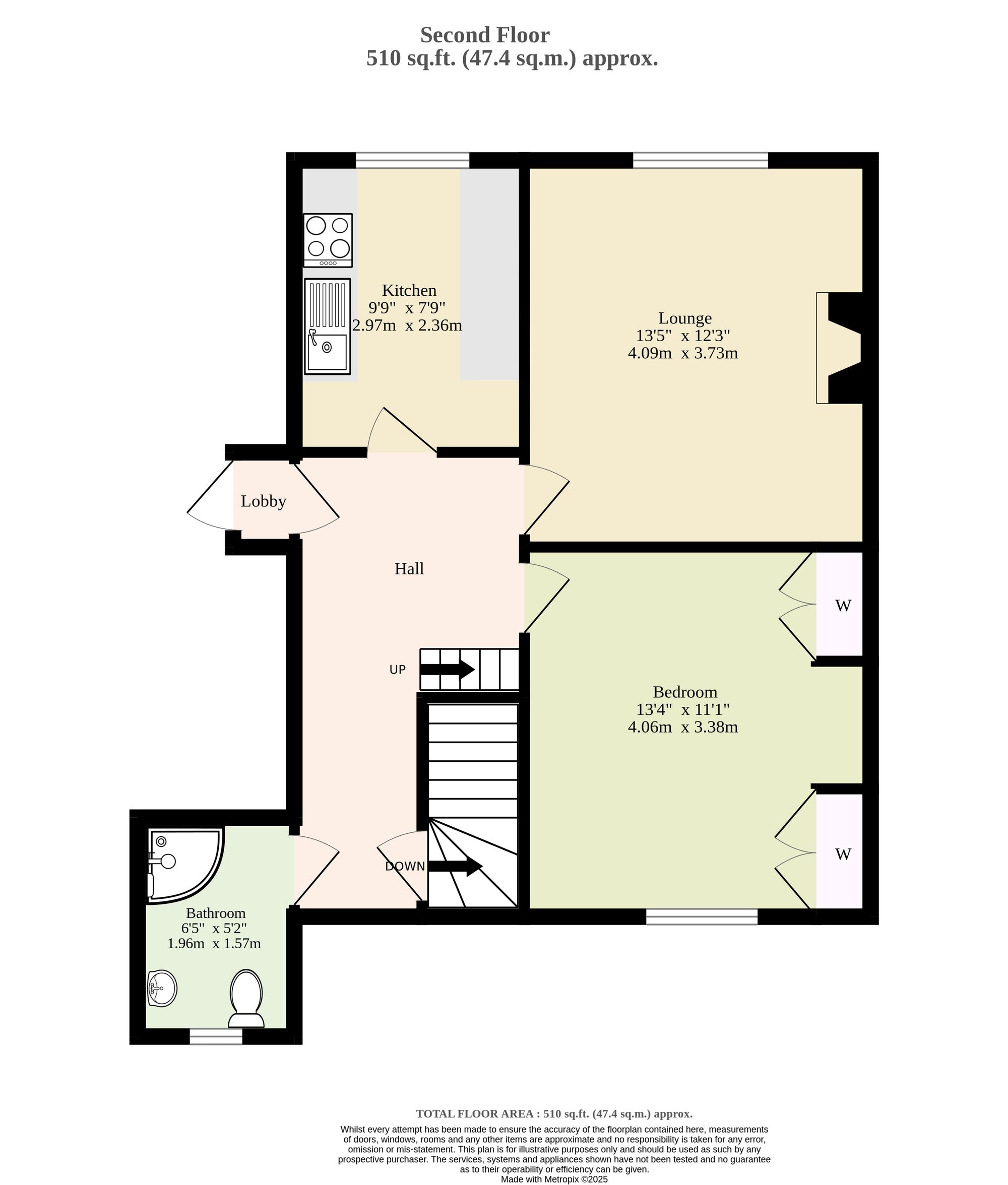 Flat 9, Banner Court Kirkley Cliff Road, Lowestoft floorplan