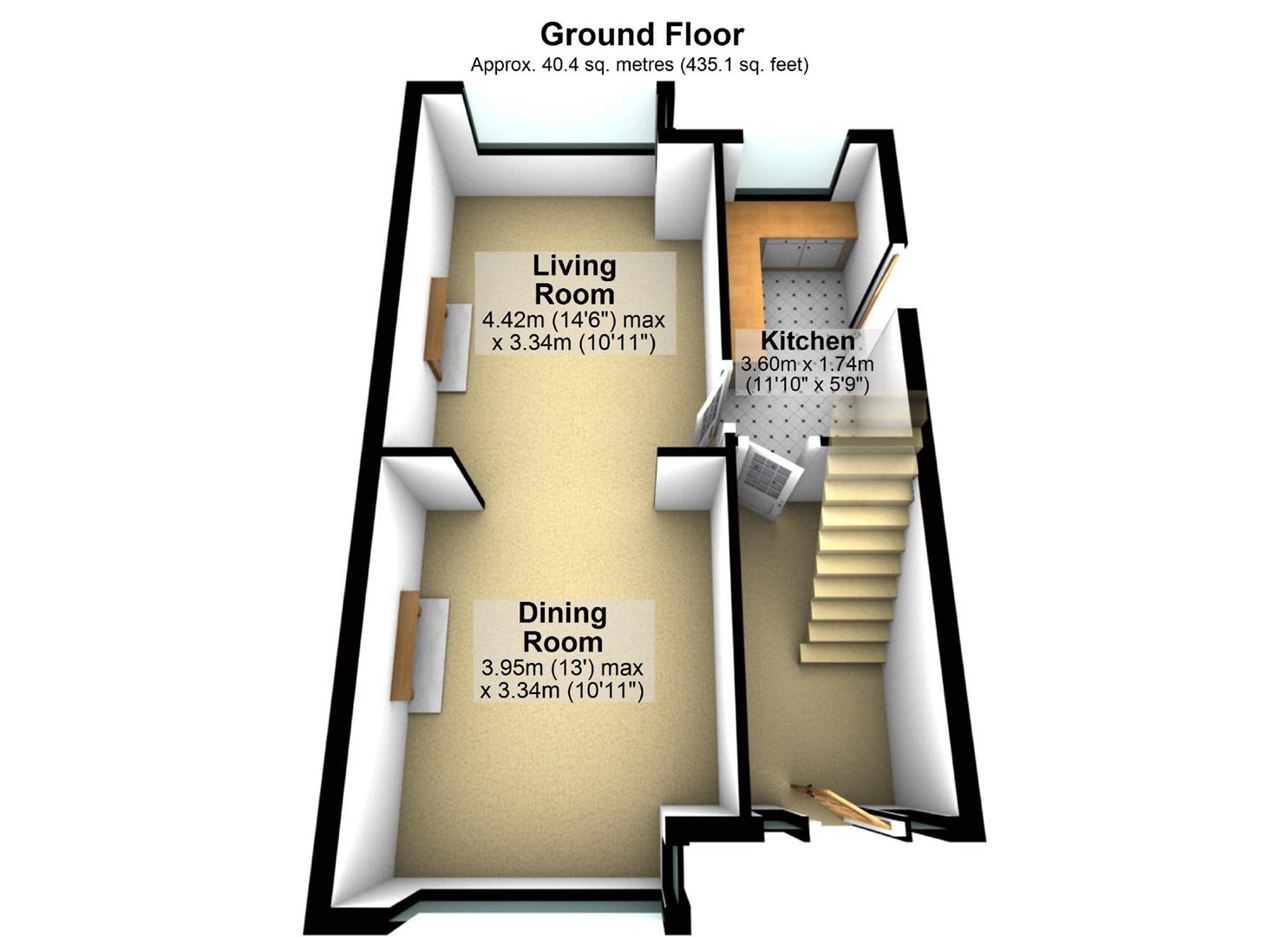 5, Lynwood View, Leeds floorplan