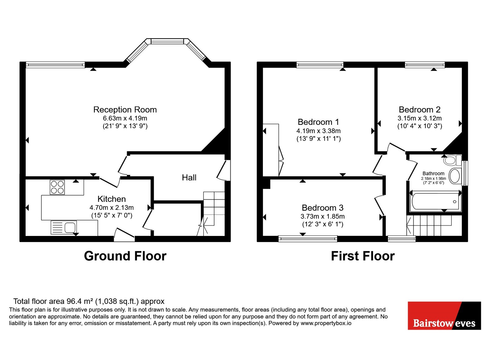 95, Bells Lane, Nottinghamshire floorplan