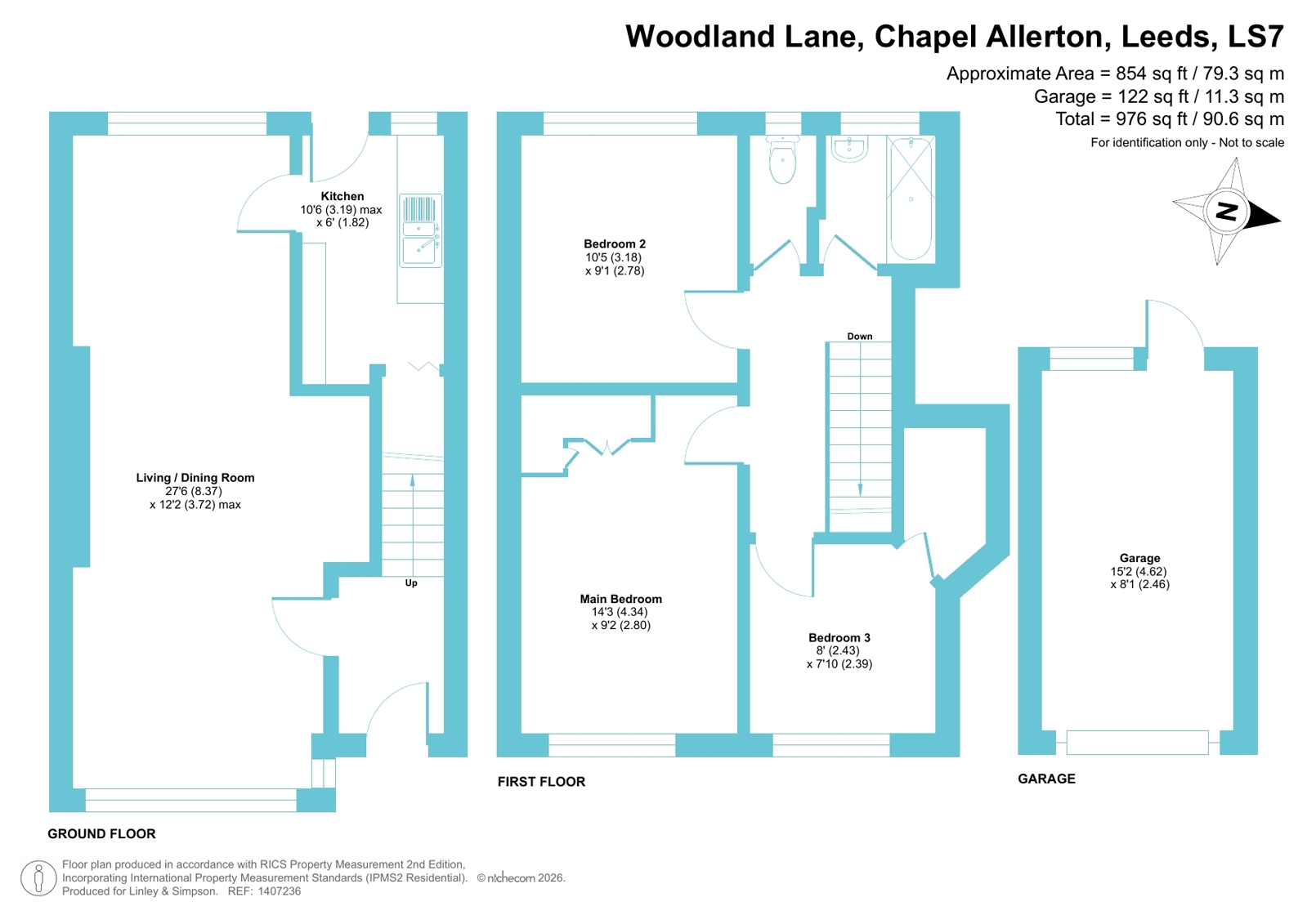 80, Woodland Lane, Leeds floorplan