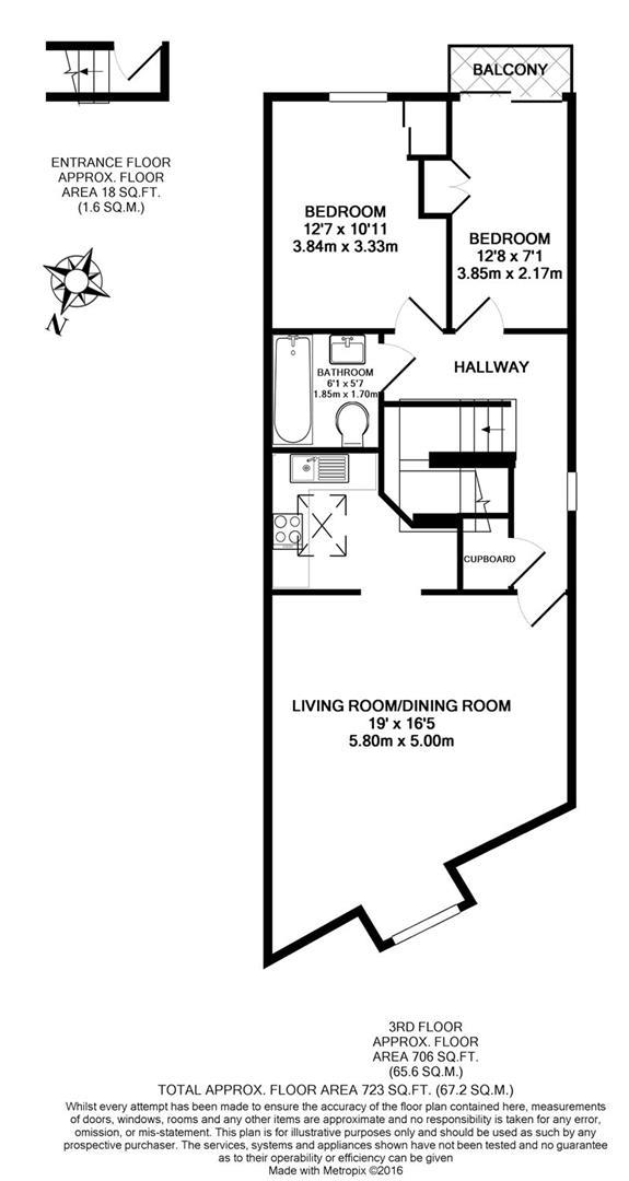 2 Bedrooms Flat to rent in Finchley Road, Hampstead NW3