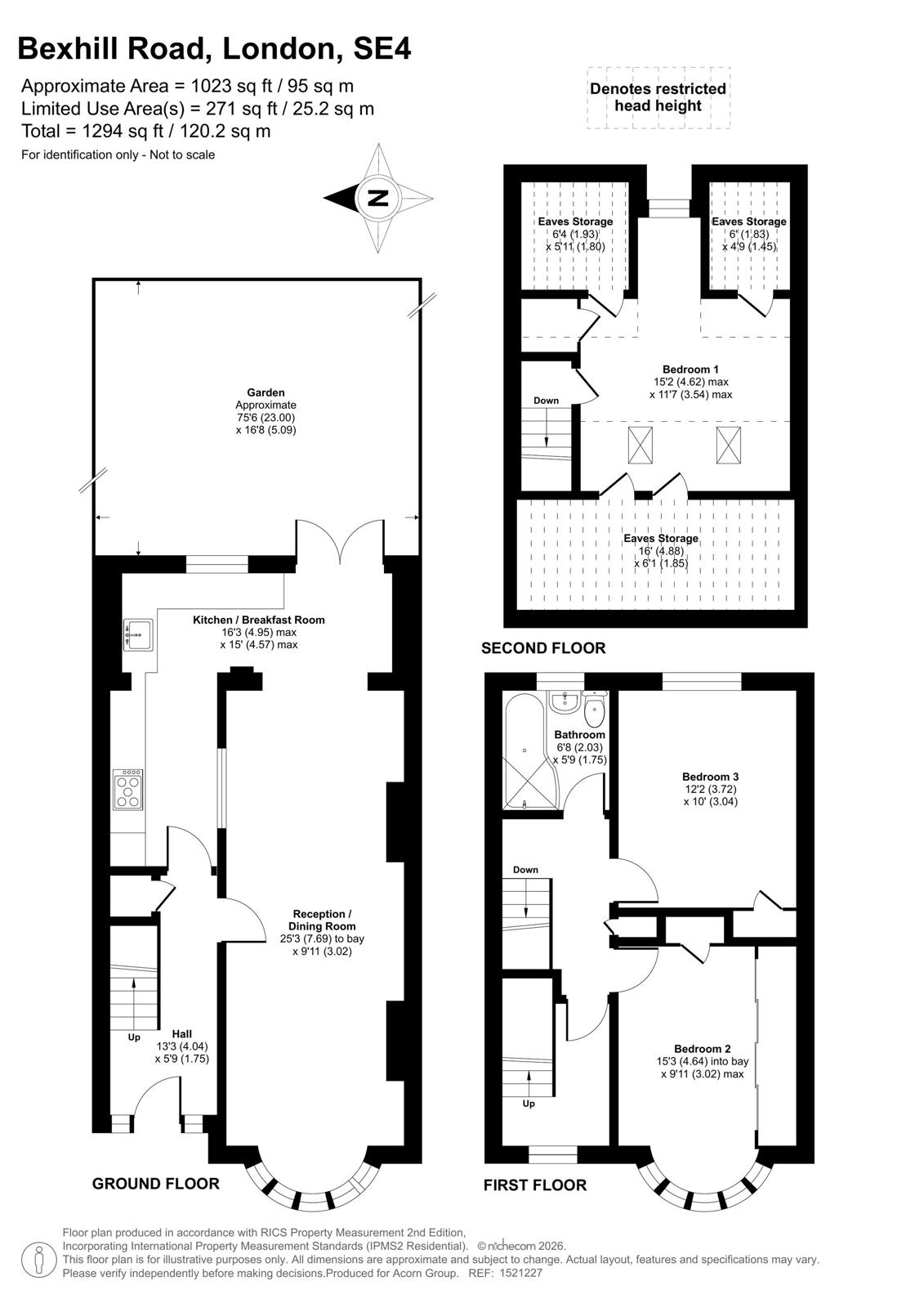 163, Bexhill Road, London floorplan
