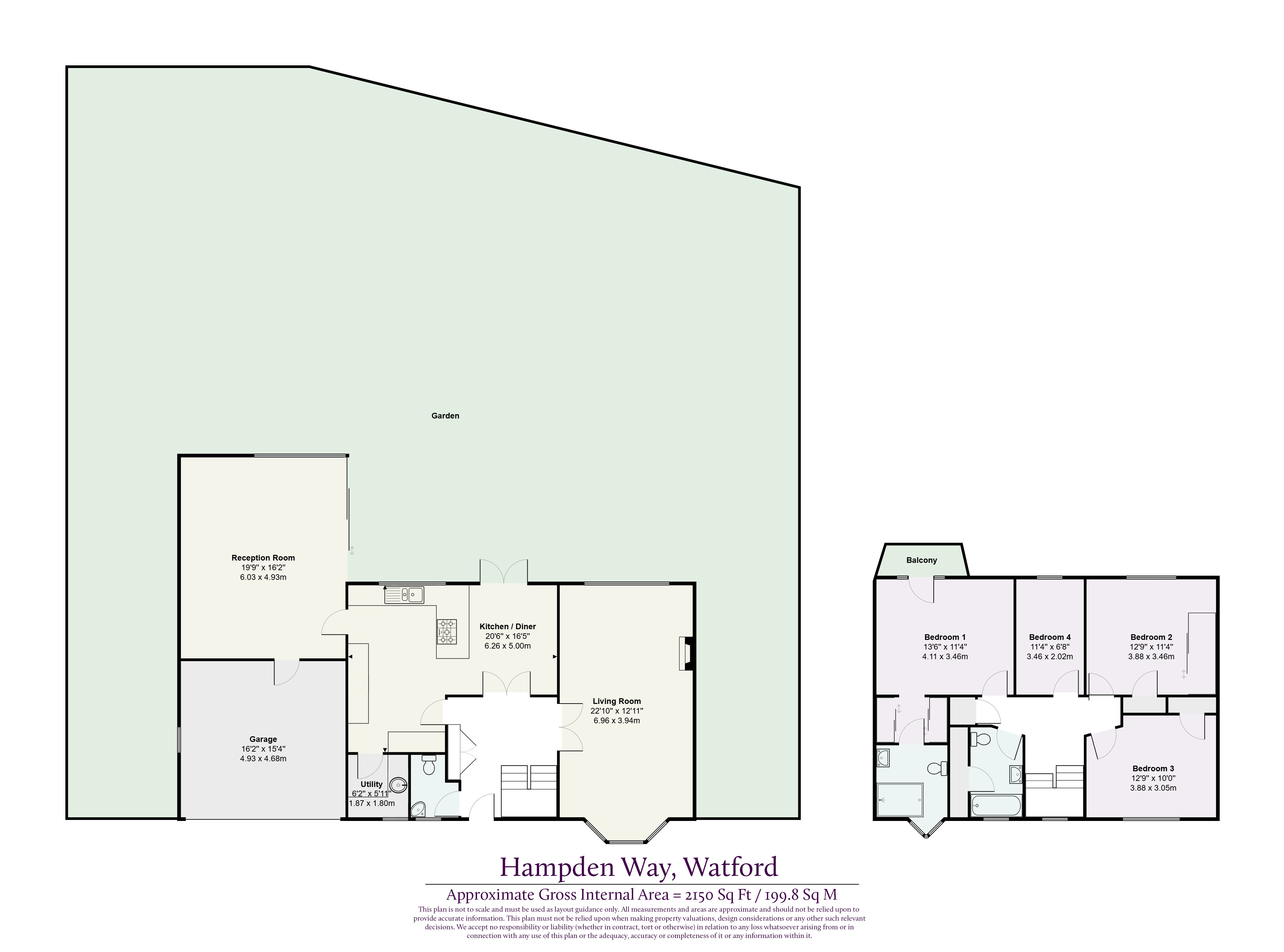 19, Hampden Way, Hertfordshire floorplan