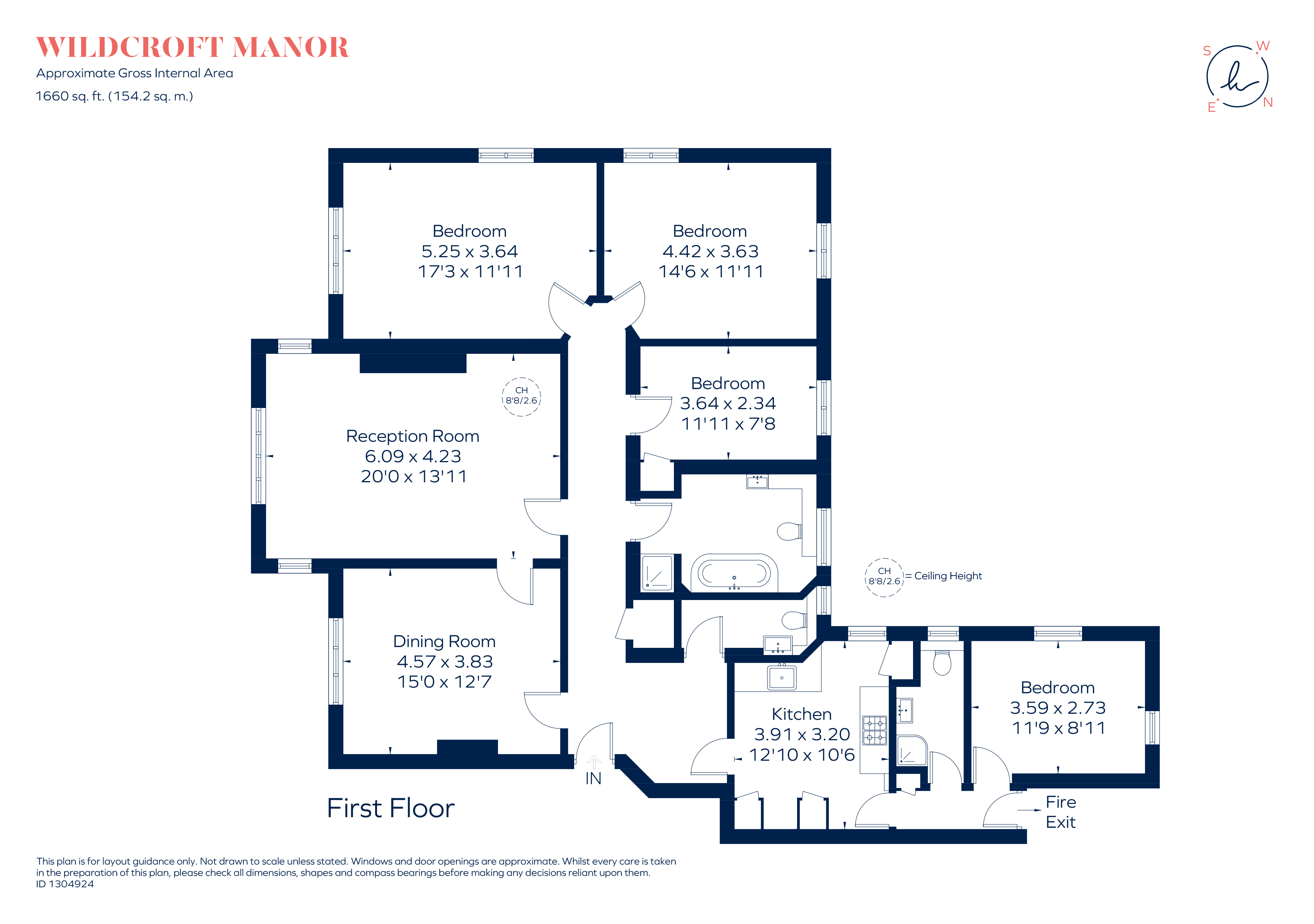 Flat 3, Wildcroft Manor, Wildcroft Road, London floorplan