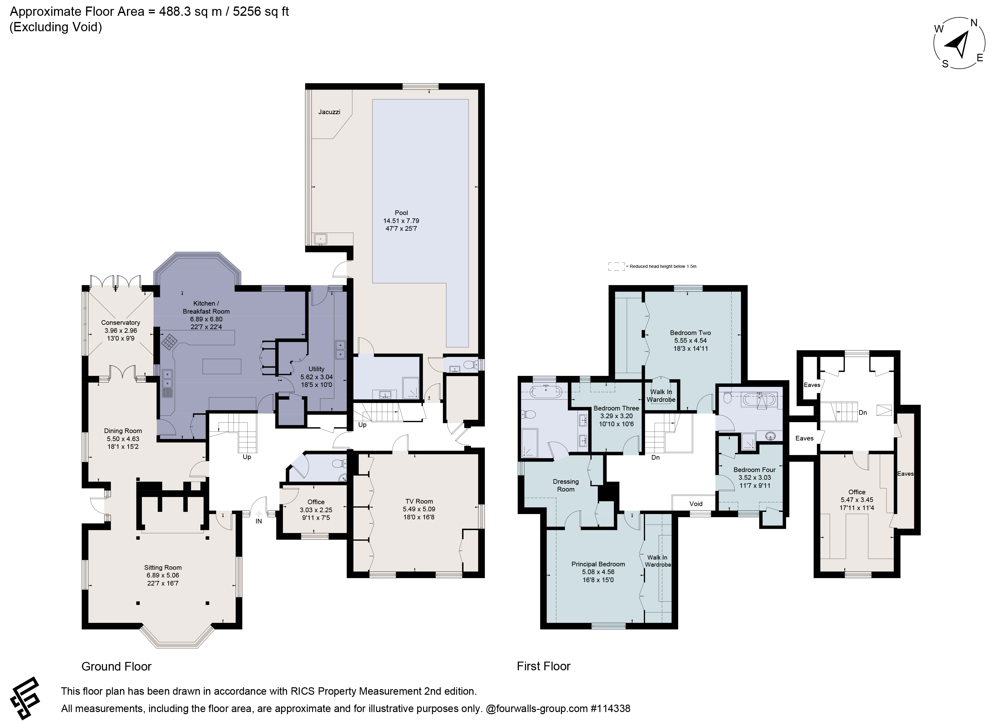 3, The Compasses, Clophill floorplan