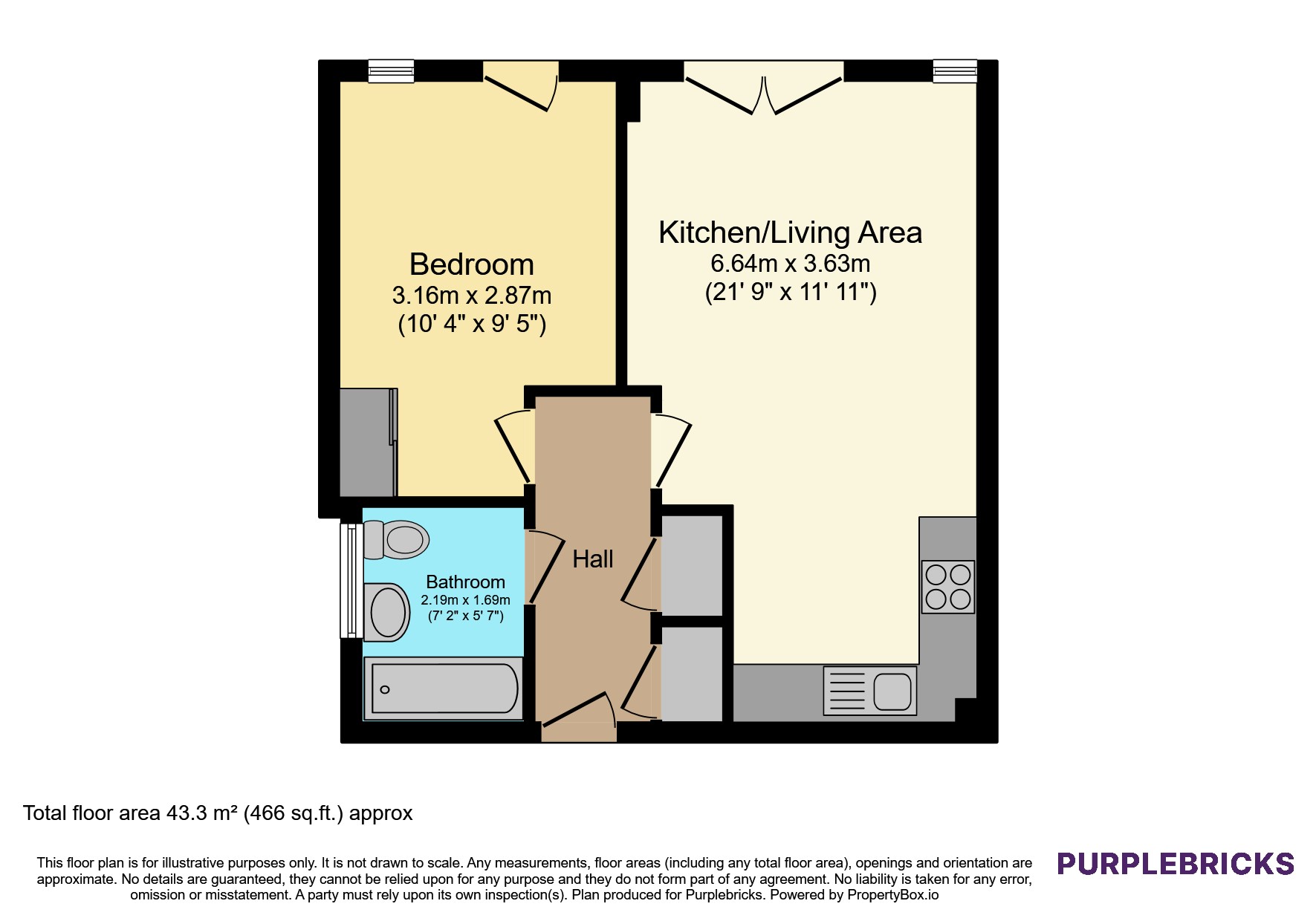 Apartment 35/The Wharf, Dock Head Road, Chatham floorplan