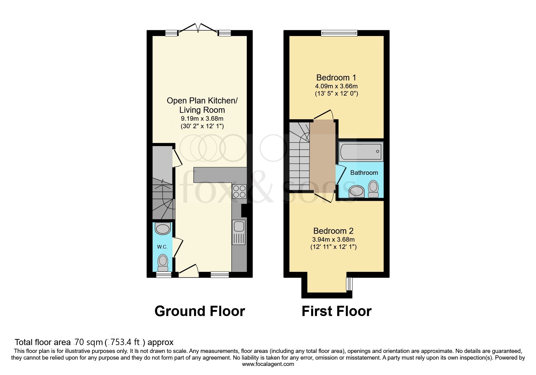 2 Susans Mews, 3a, Susans Road, EASTBOURNE floorplan