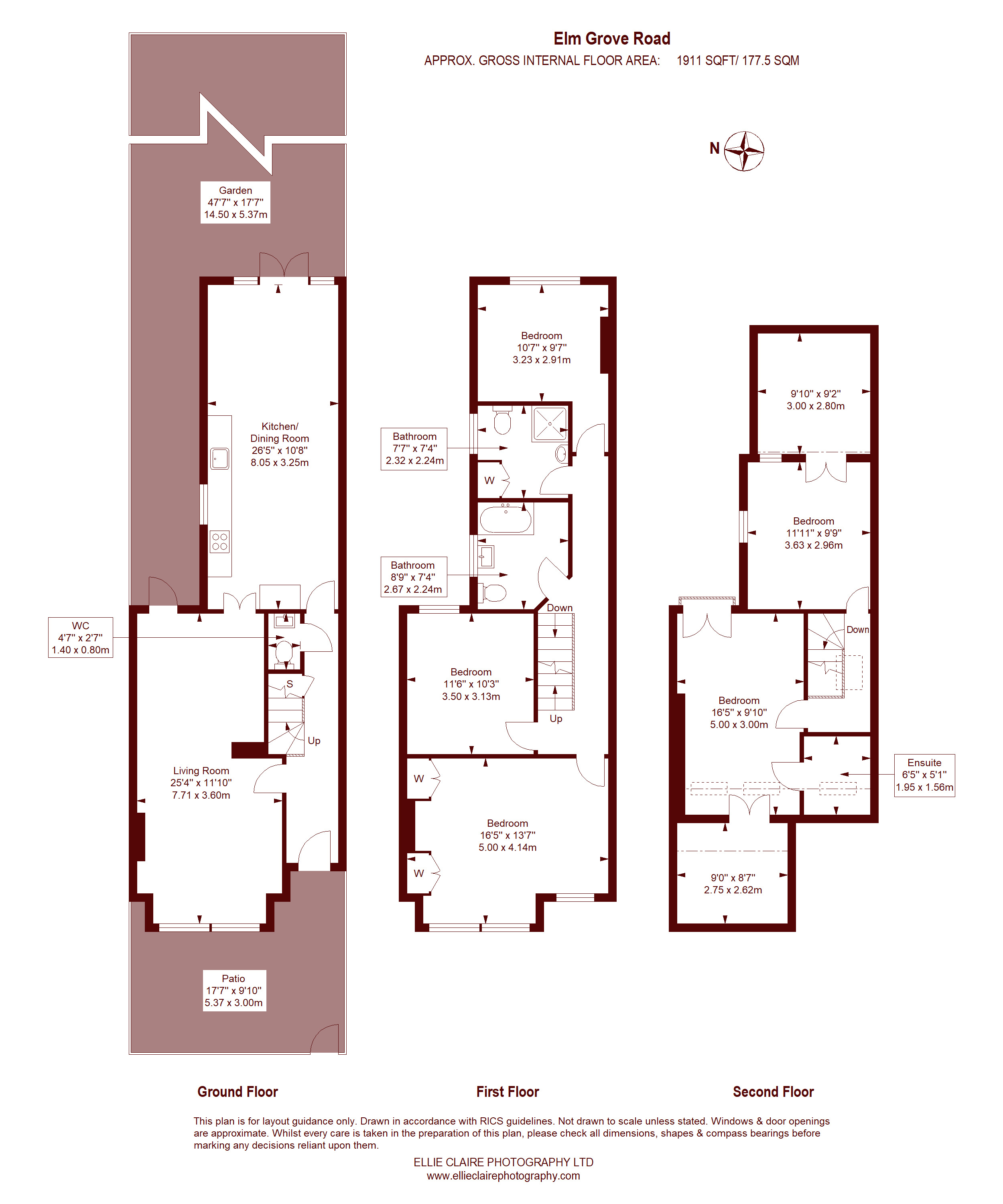 Elm Grove Road, Barnes SW13, 5 bedroom terraced house for sale