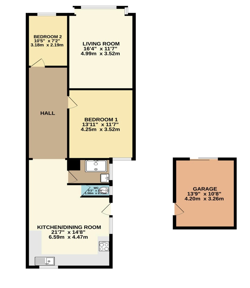 14, Malvern Road, Weston-super-Mare floorplan