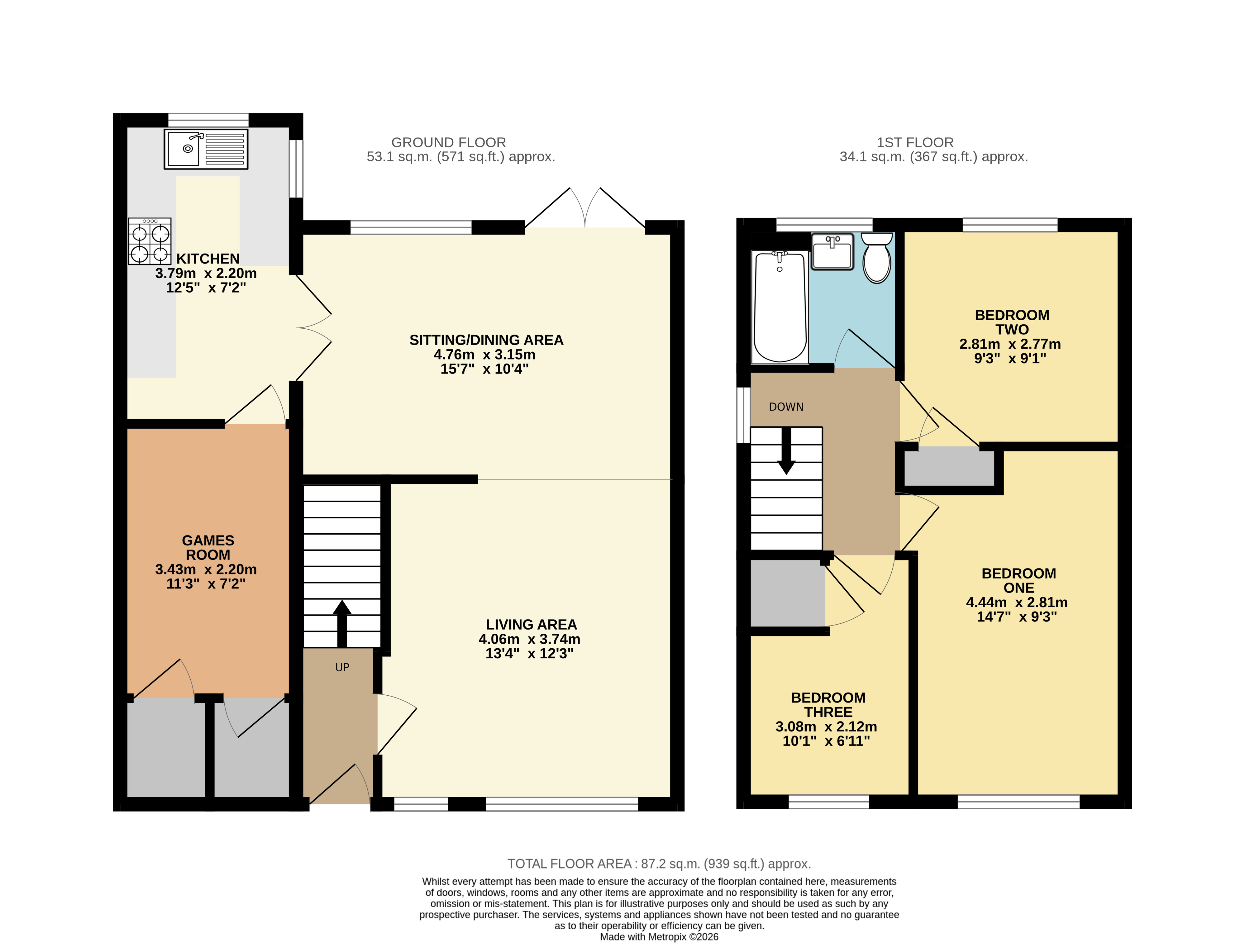 40, Cookfield Close, Bedfordshire floorplan