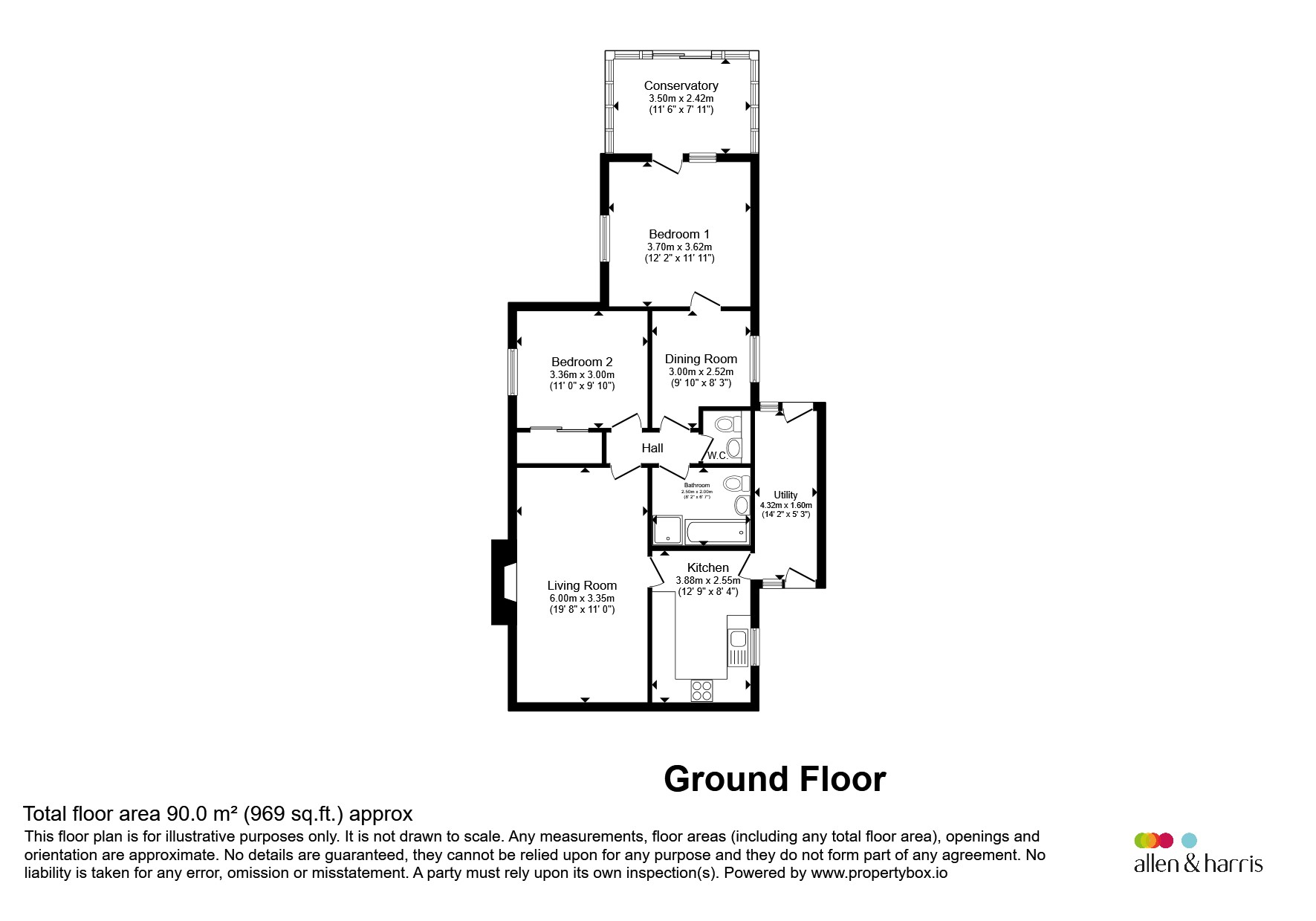 12, Windsor Close, Bristol floorplan