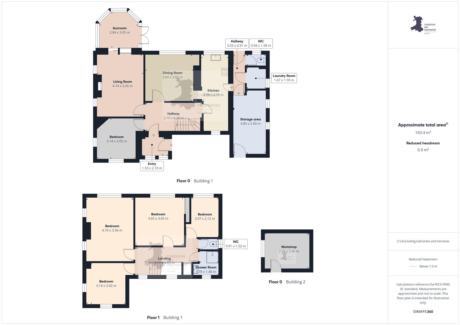 Trecenydd, Napier Gardens, Cardigan floorplan