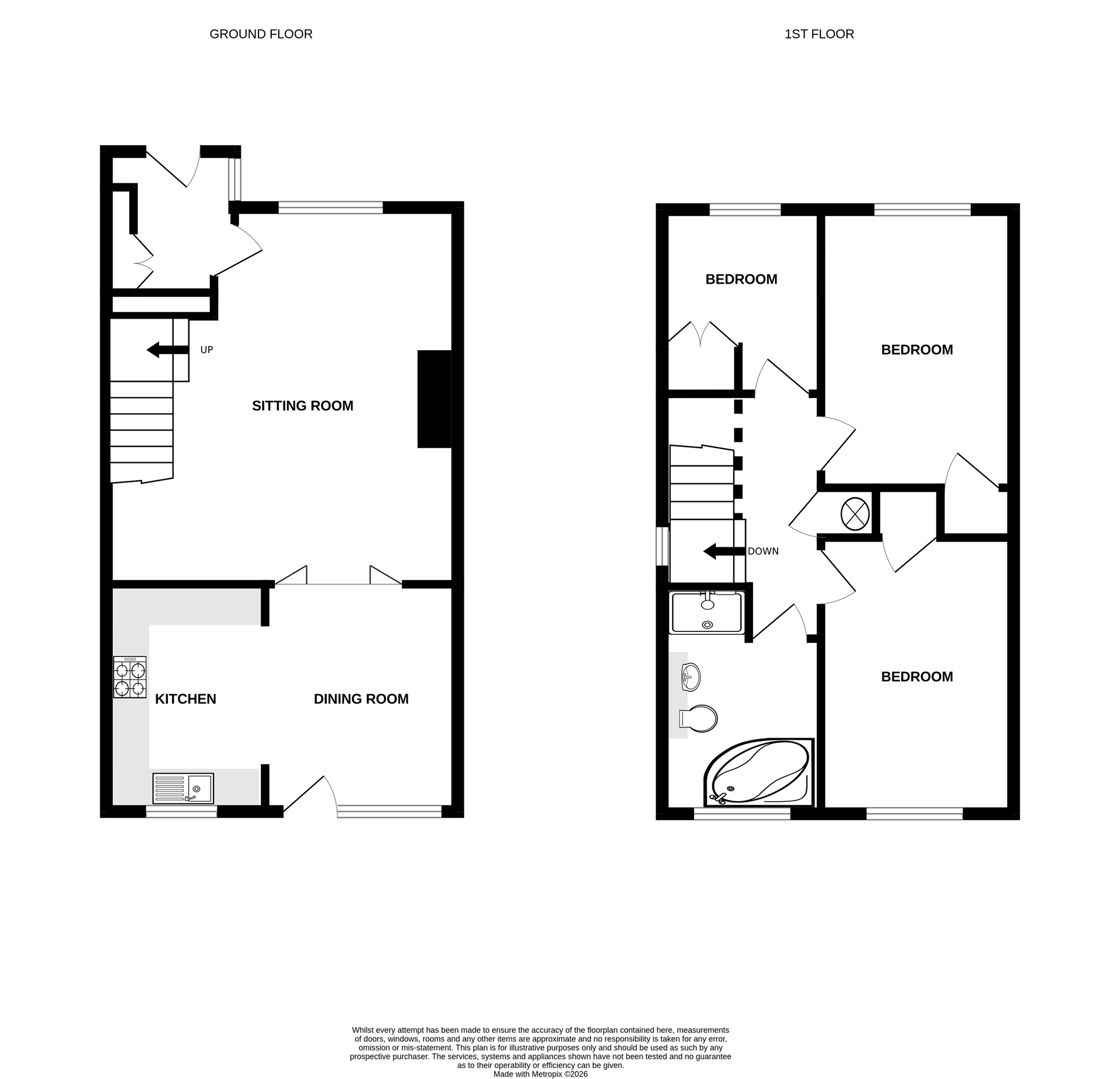 6, Rose Gardens, Eythorne floorplan