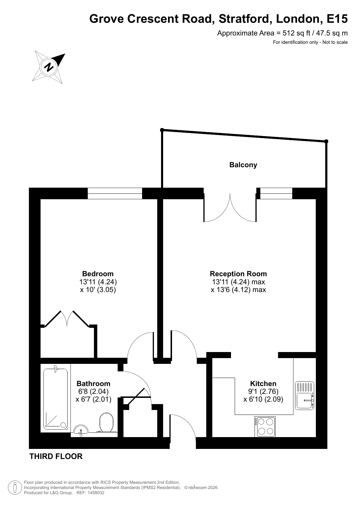 18 Grove Crescent Road, Stratford floorplan
