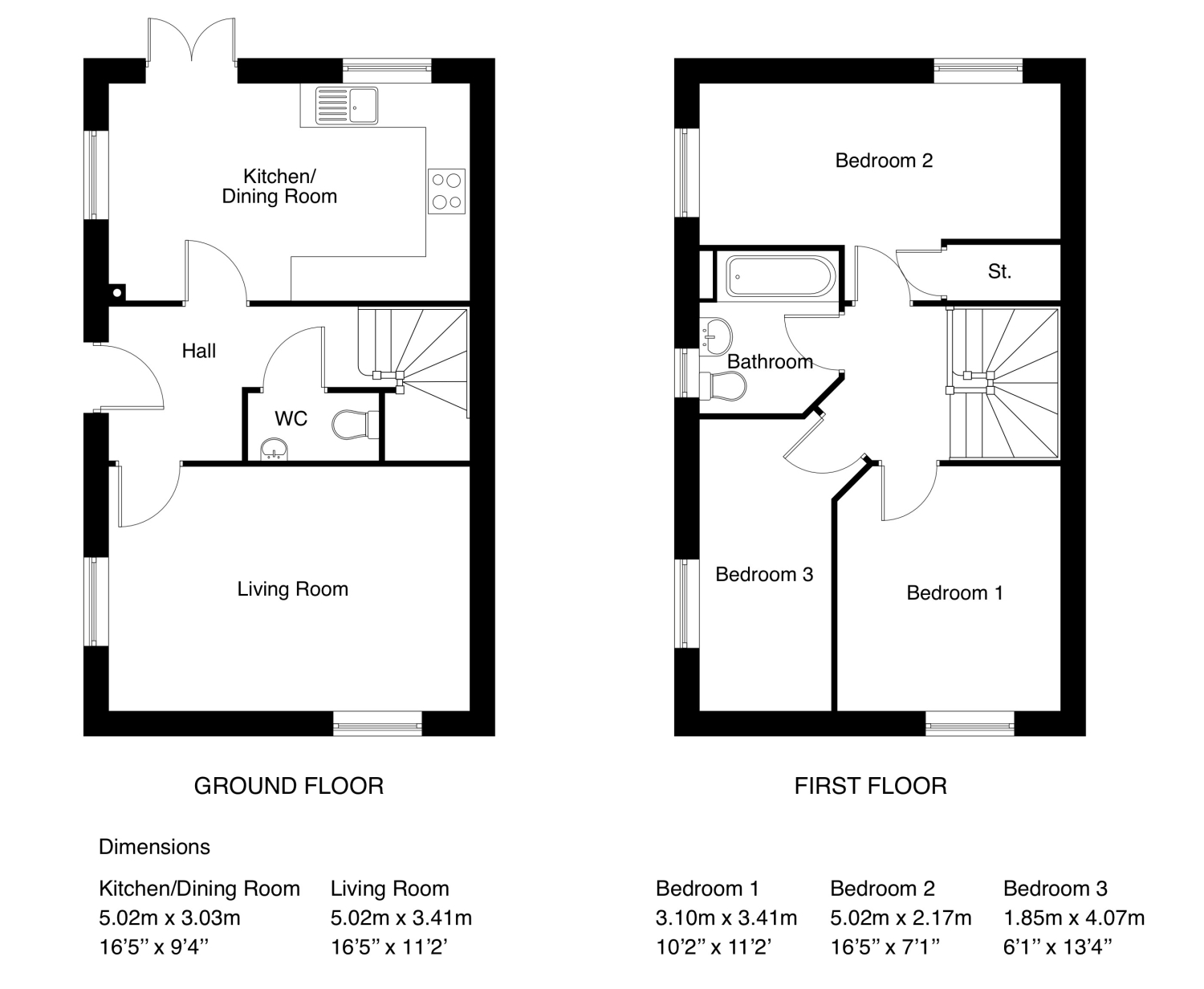Plot 518 The Thirsk, Prince's Place, 6 Barratt Avenue, Nottingham floorplan