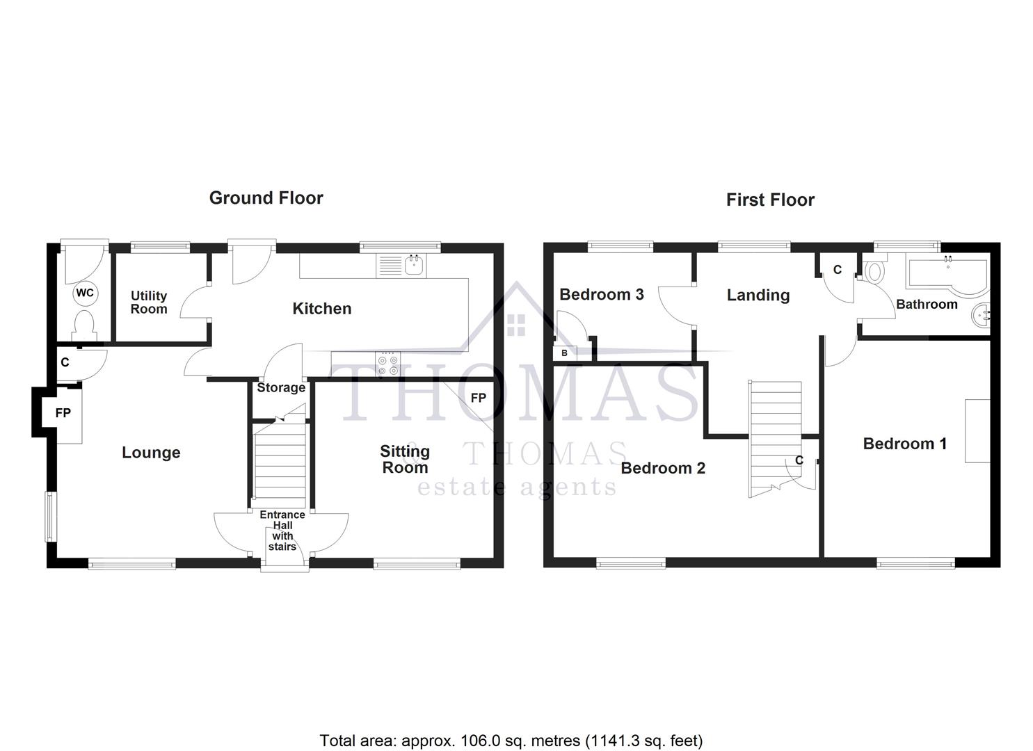 15, Folland Road, Ammanford floorplan