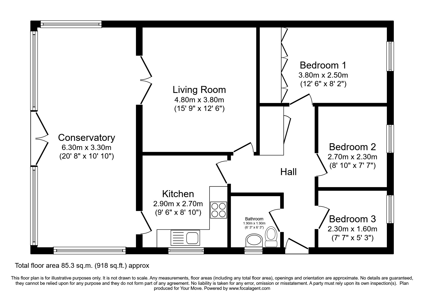 Rowan Avenue, Northmuir, Kirriemuir, Angus DD8, 2 bedroom bungalow for