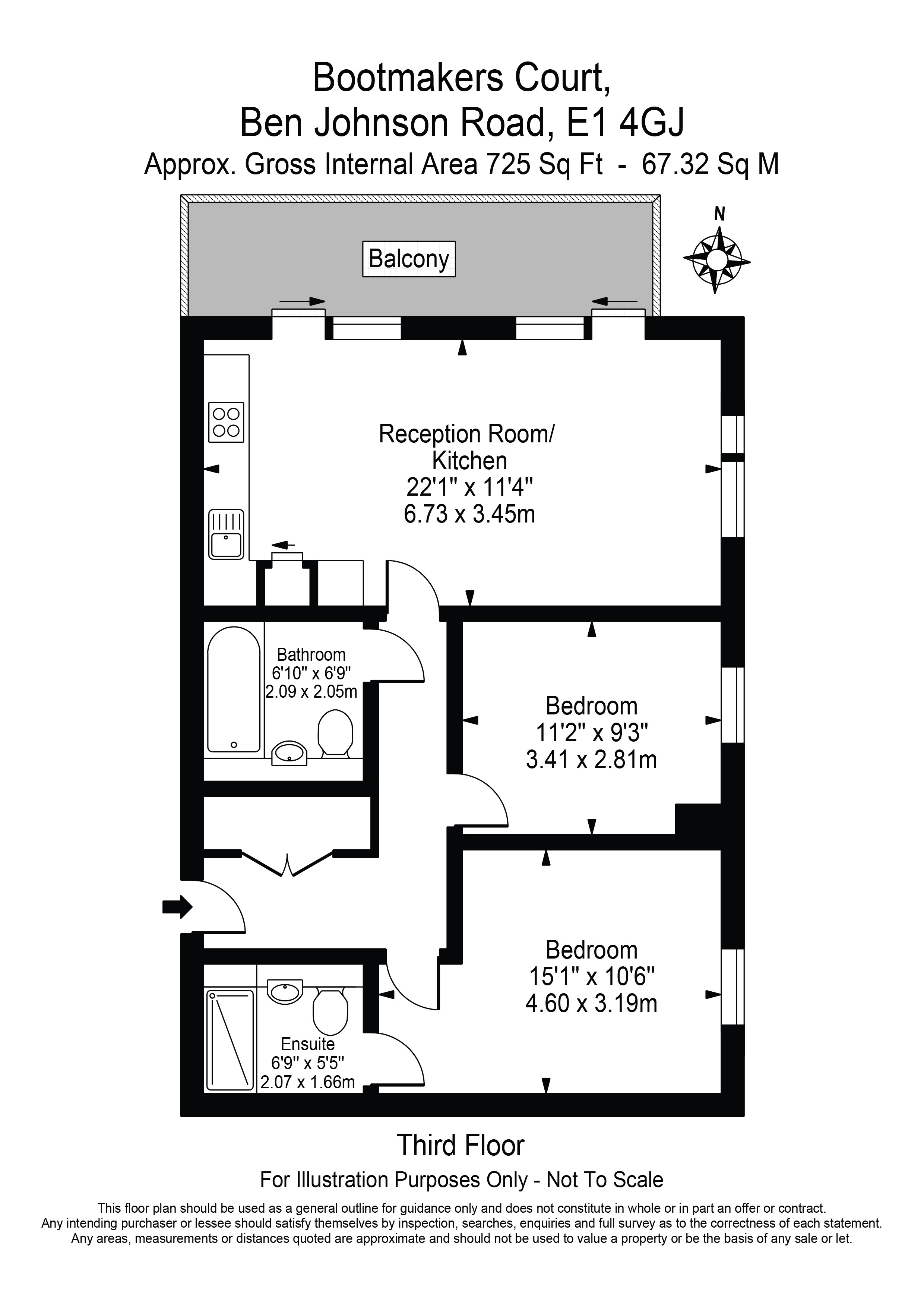 2 Bedrooms Flat to rent in Ben Jonson Road, London E1