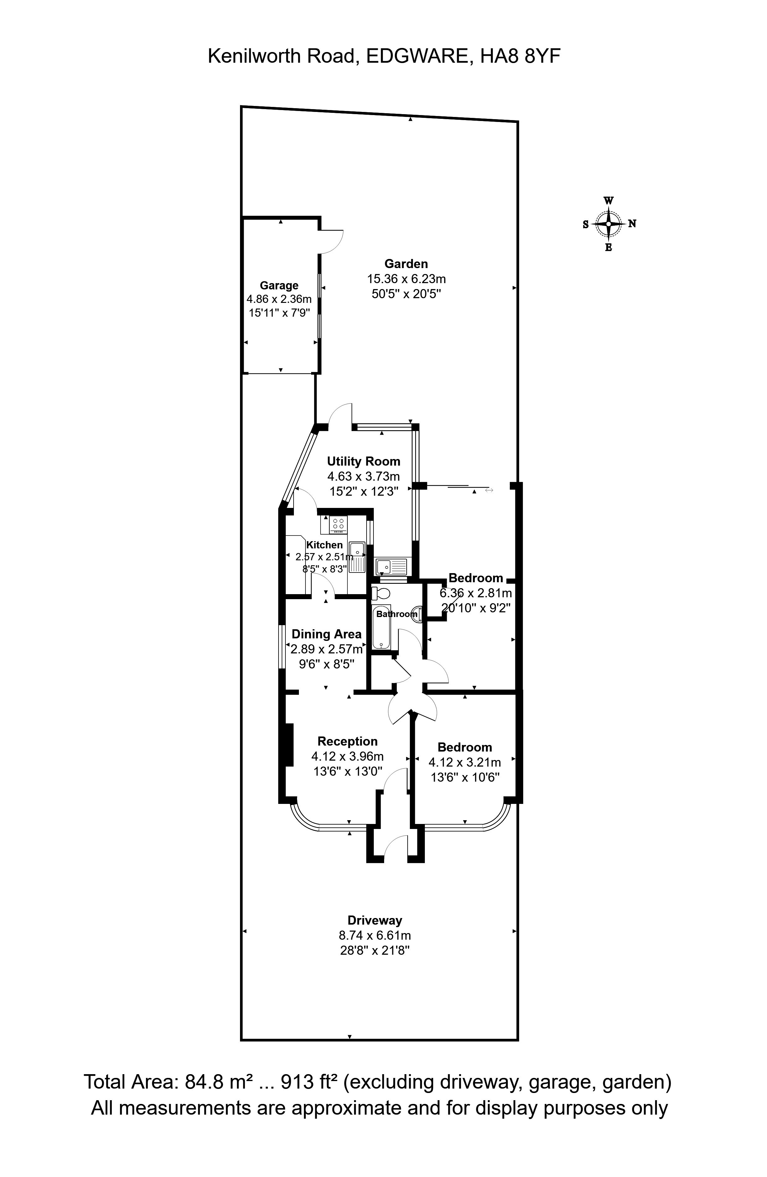 2 Bedrooms Semi-detached bungalow for sale in Kenilworth Road, Edgware HA8