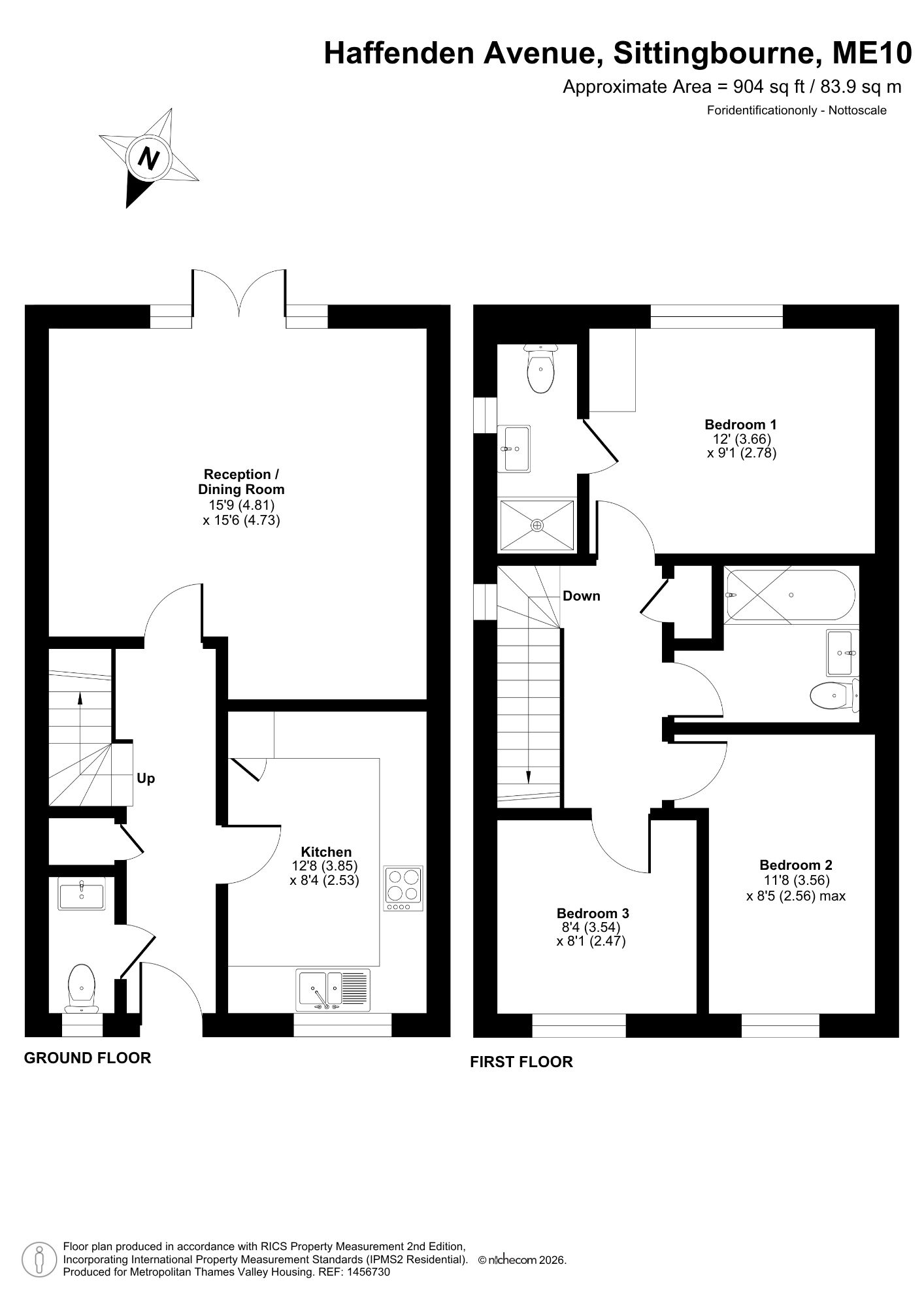 Haffenden Avenue, Sittingbourne floorplan