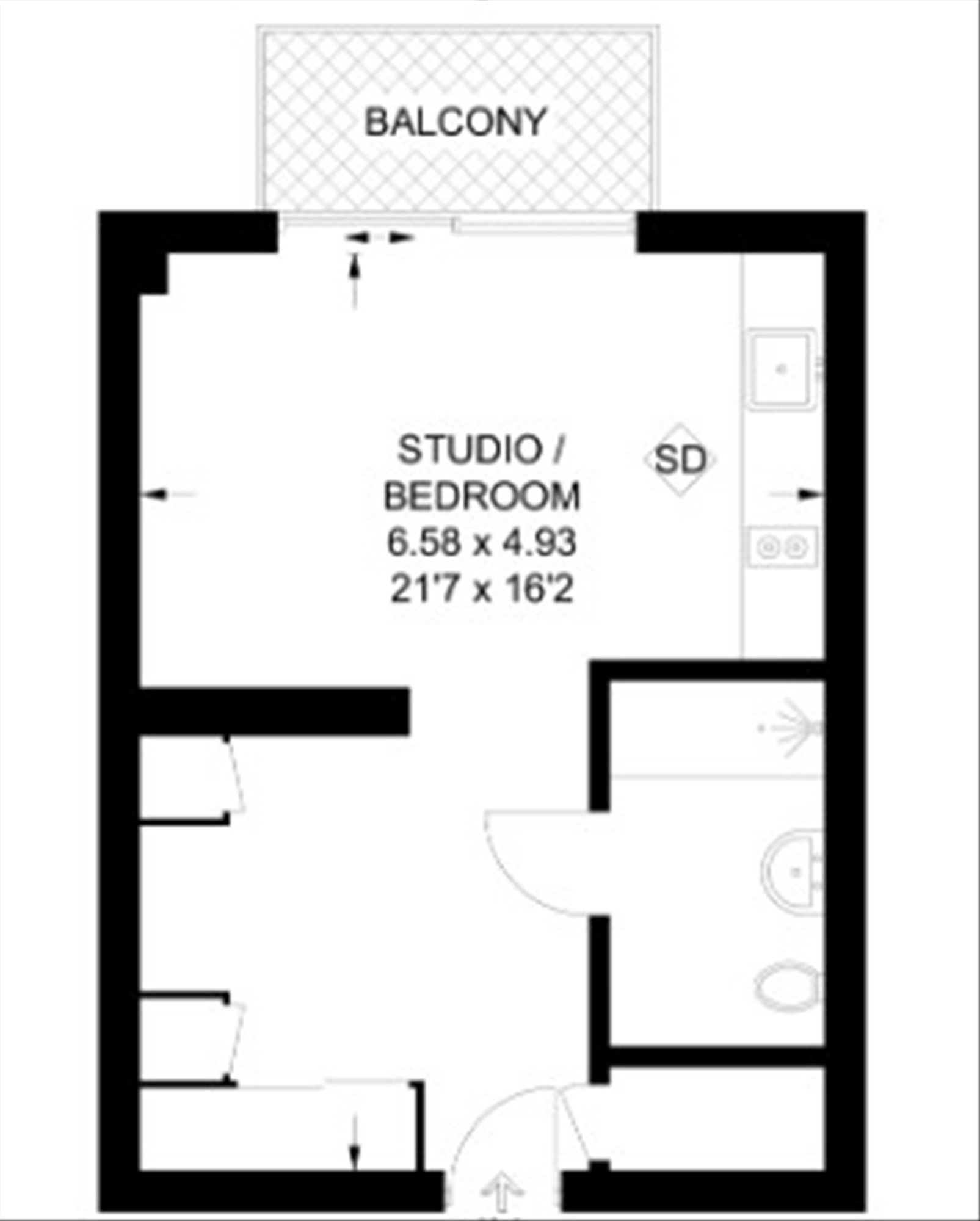 Flat 2813, 1, Pan Peninsula Square, London floorplan