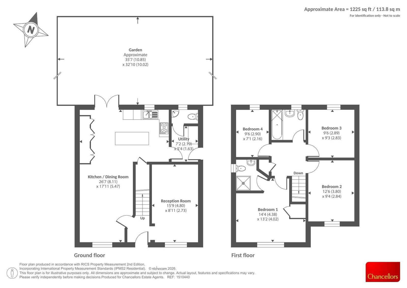 34, Townsend Road, Witney floorplan