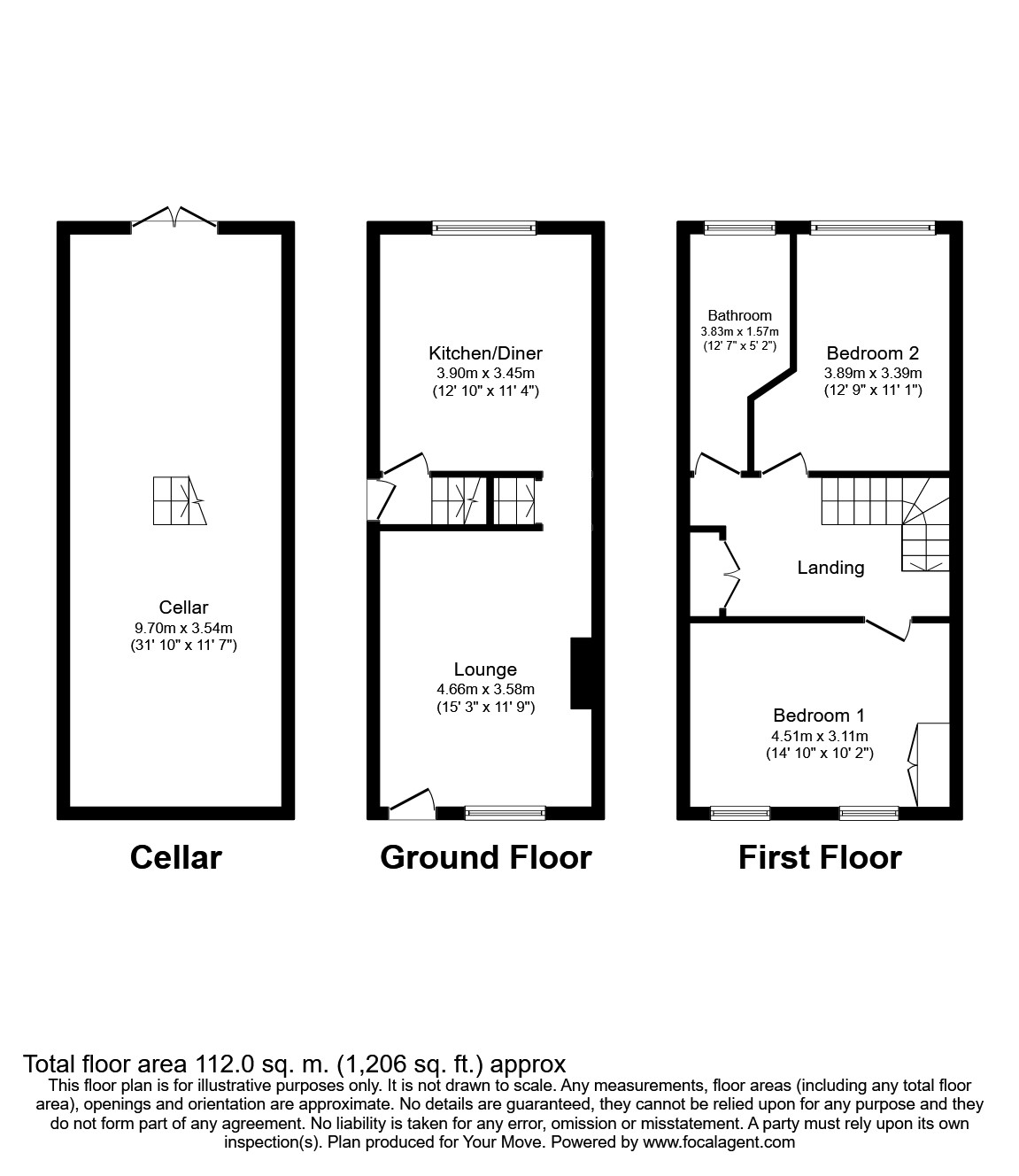 18, Burton Road, Swadlincote floorplan