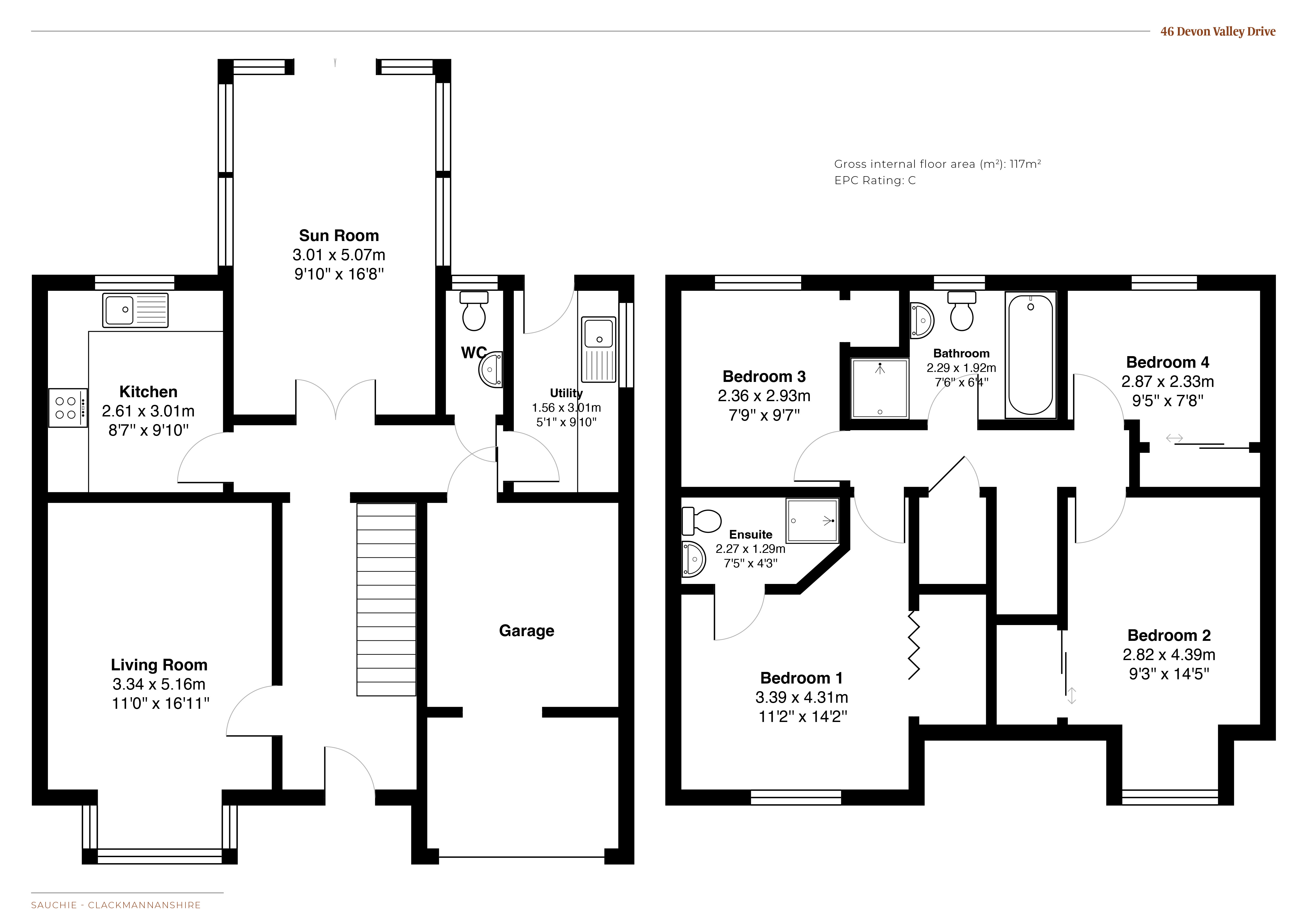 46, Devon Valley Drive, Sauchie floorplan