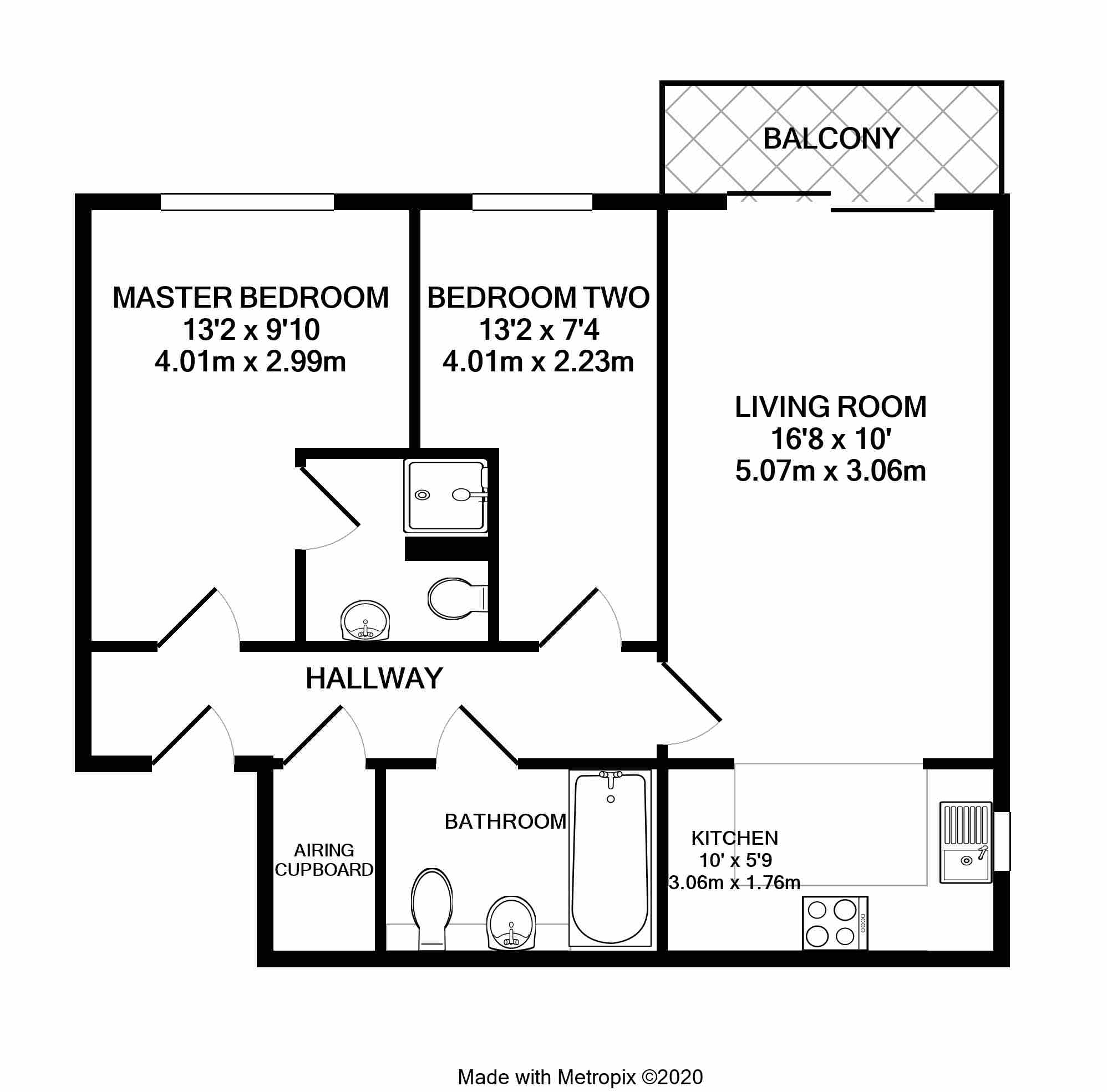 38, Brand House, Farnborough floorplan