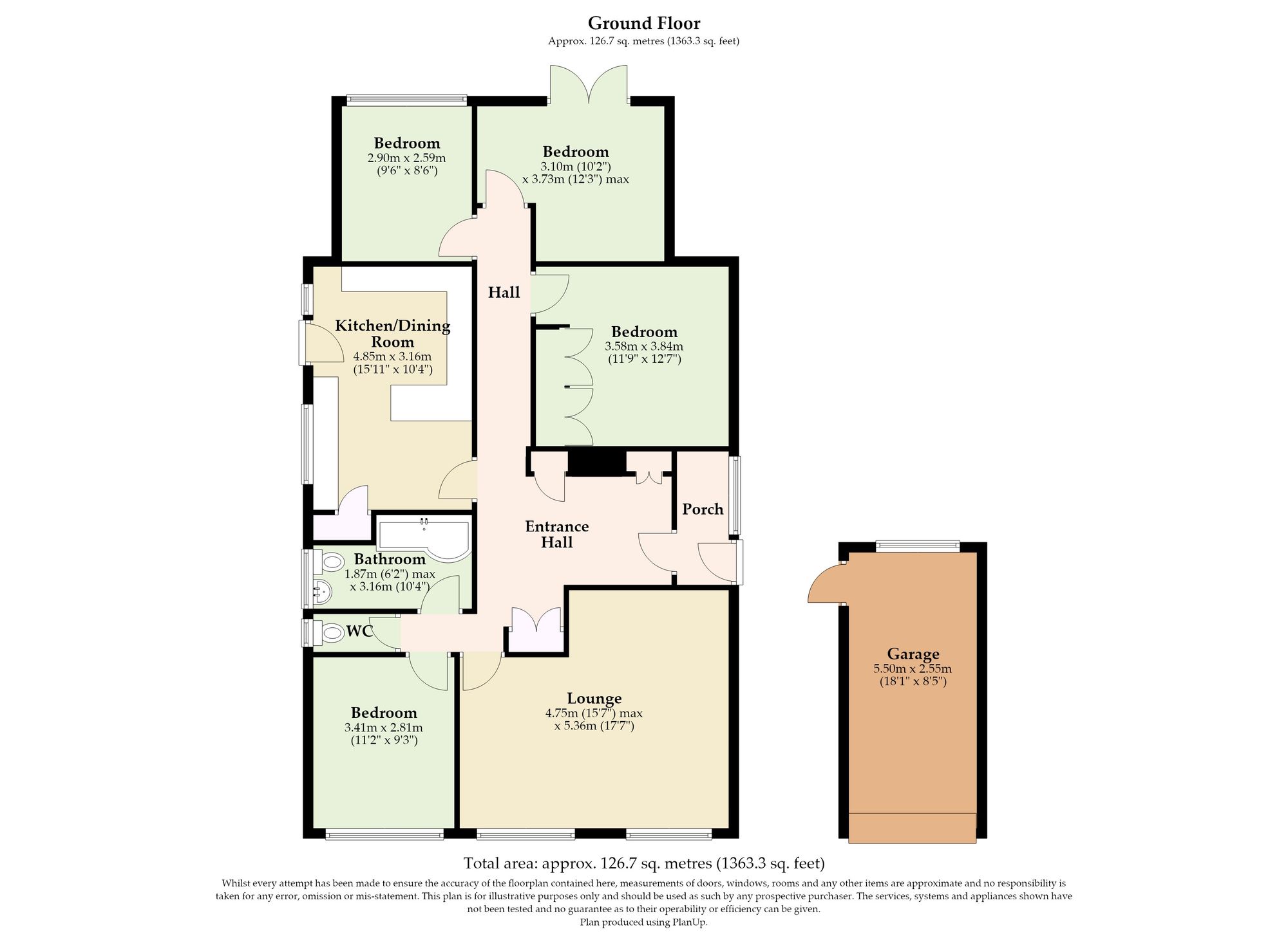 44 Bately Avenue, Great Yarmouth floorplan