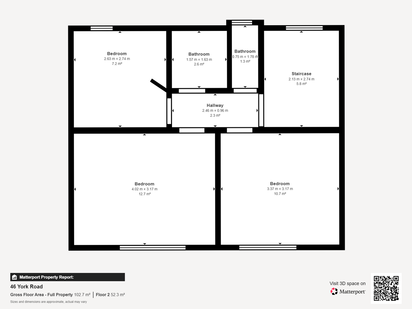 46, York Road, Peterlee floorplan