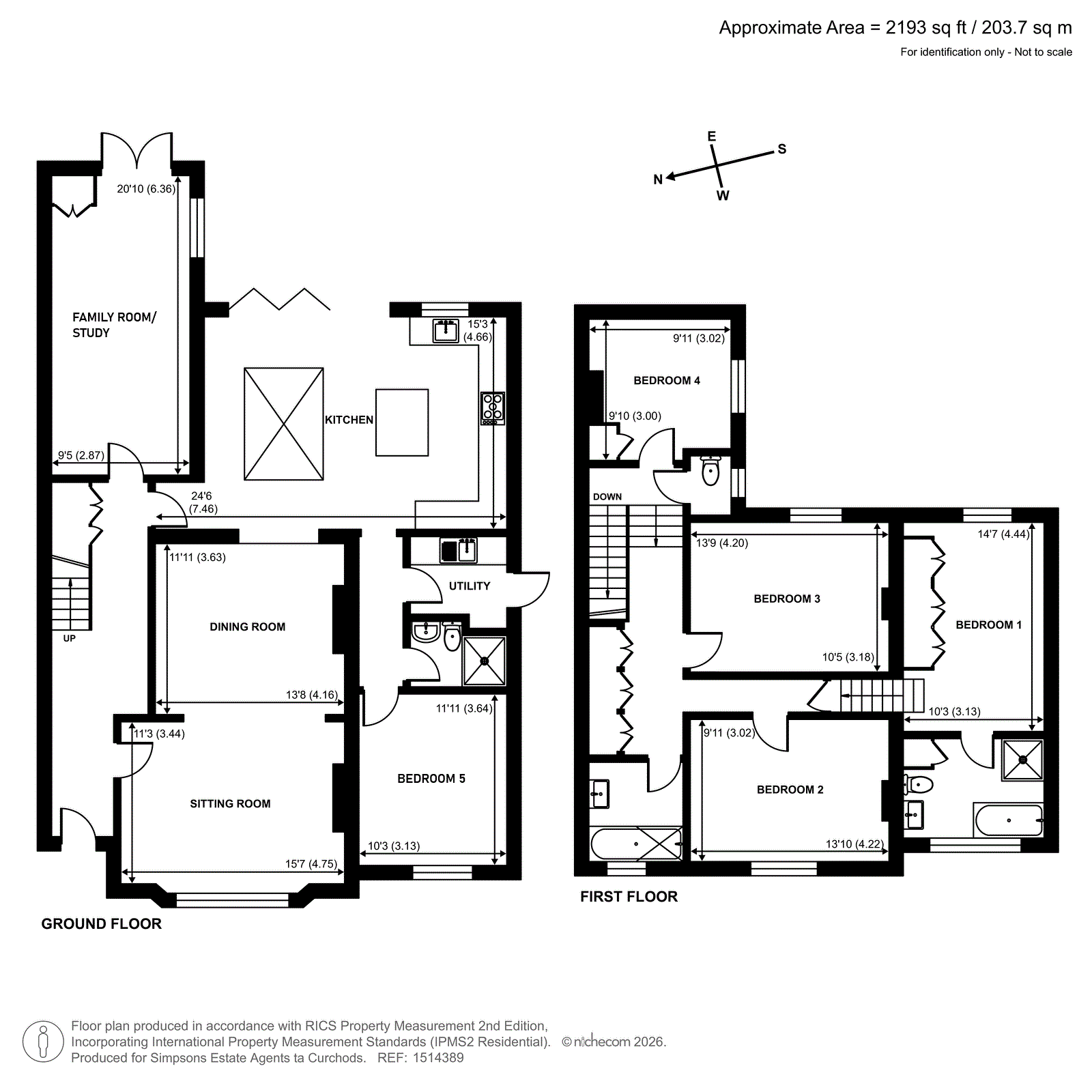 41, Park Road, East Molesey floorplan