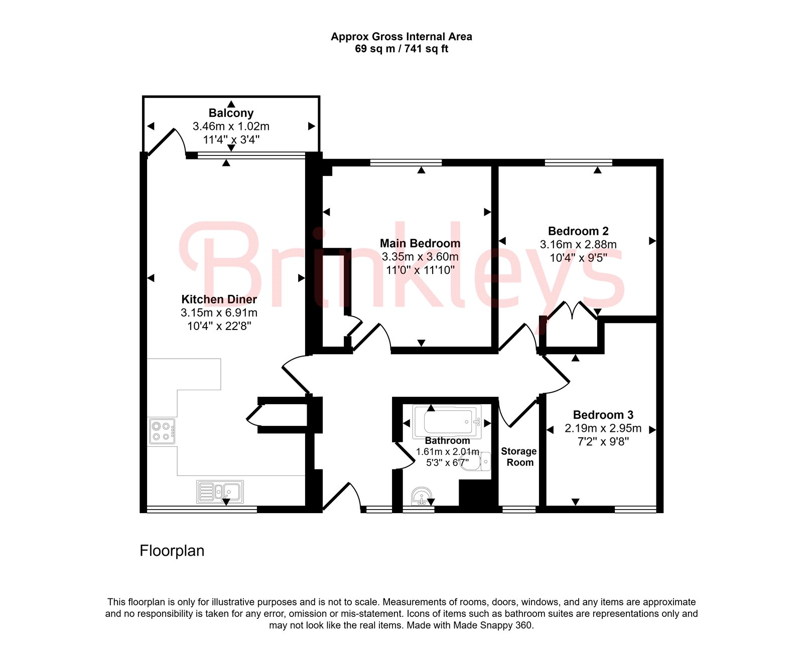 57, Winterfold Close, Southfields floorplan