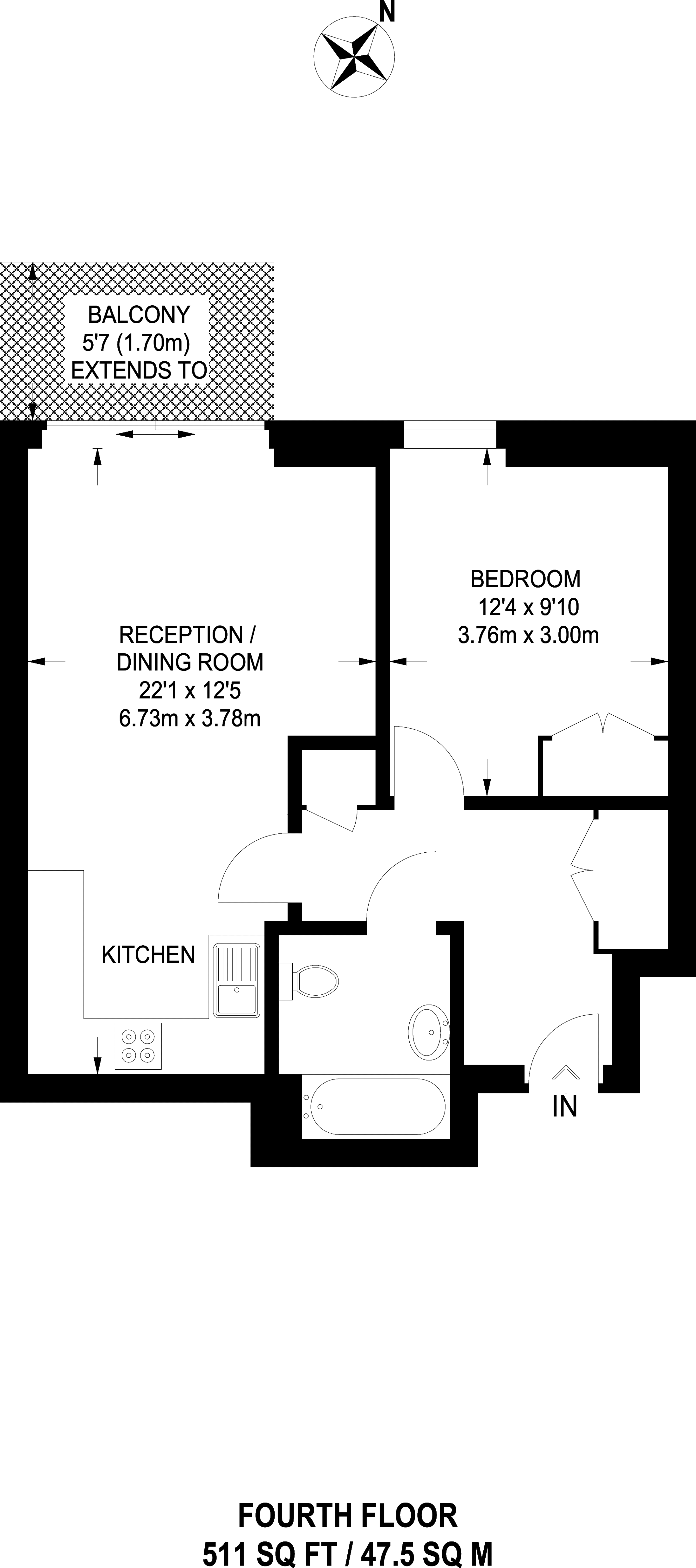 1 Bedrooms Flat to rent in Crecy Court, Kennington SE11