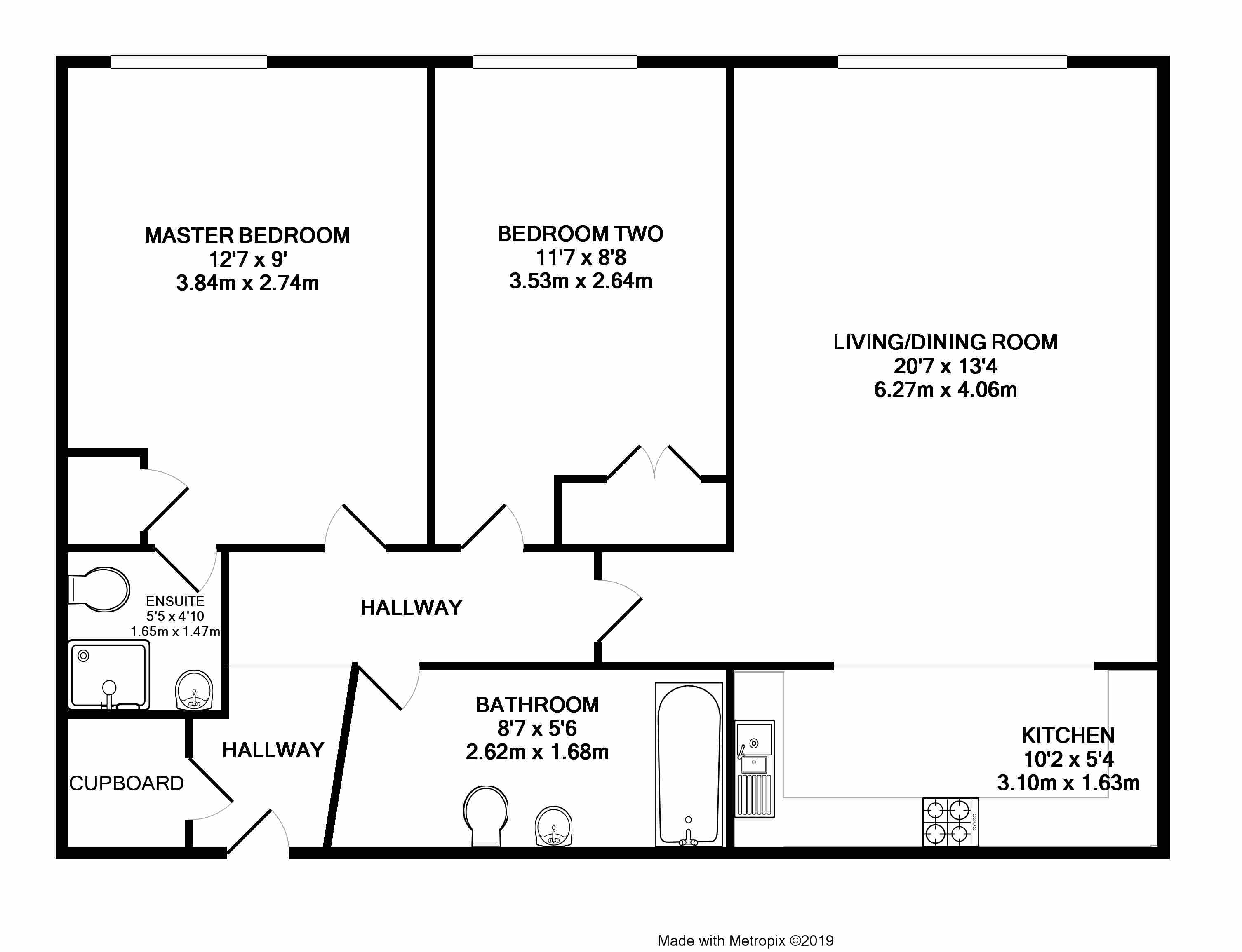 2 Bedrooms Flat to rent in The Pinnacle, Kings Road, Reading RG1