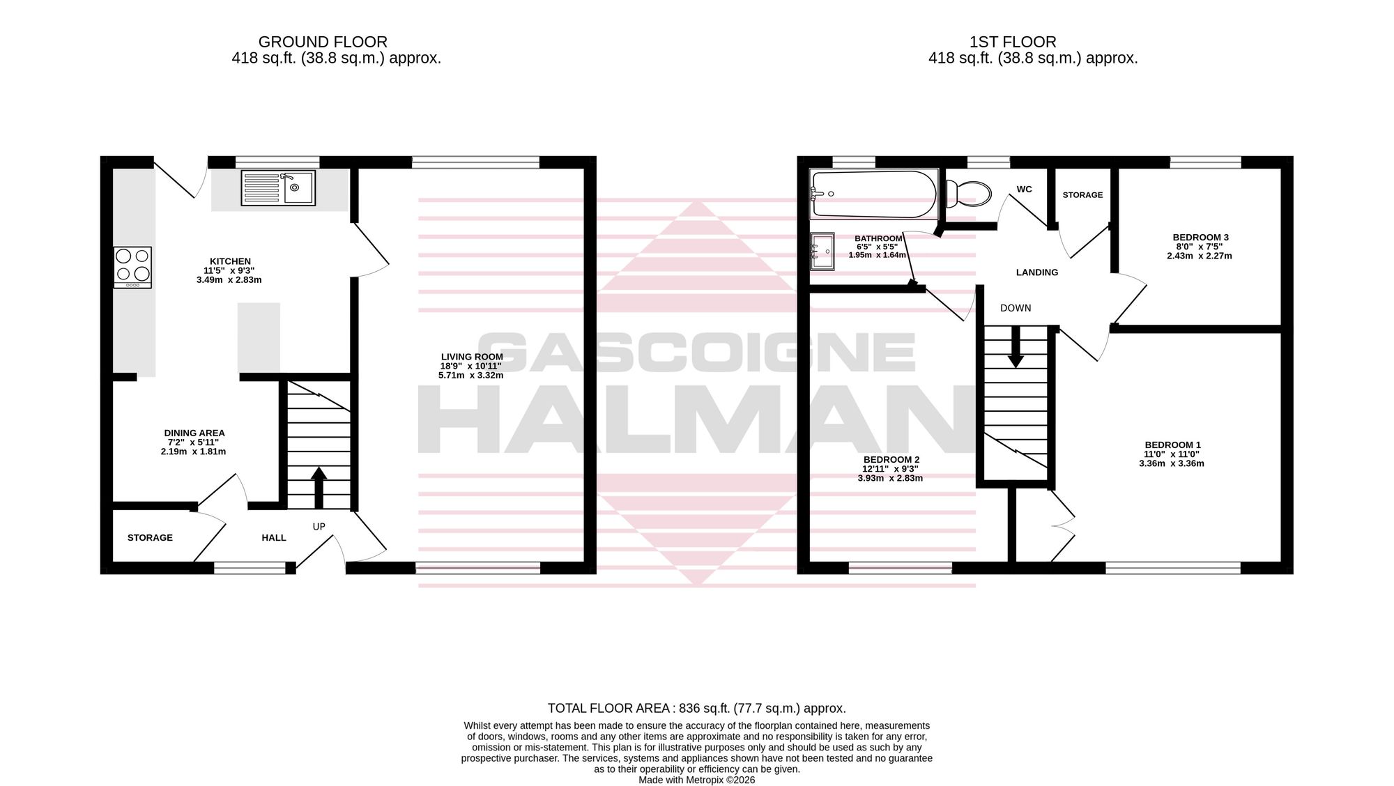 103 Outwood Road, Cheadle floorplan