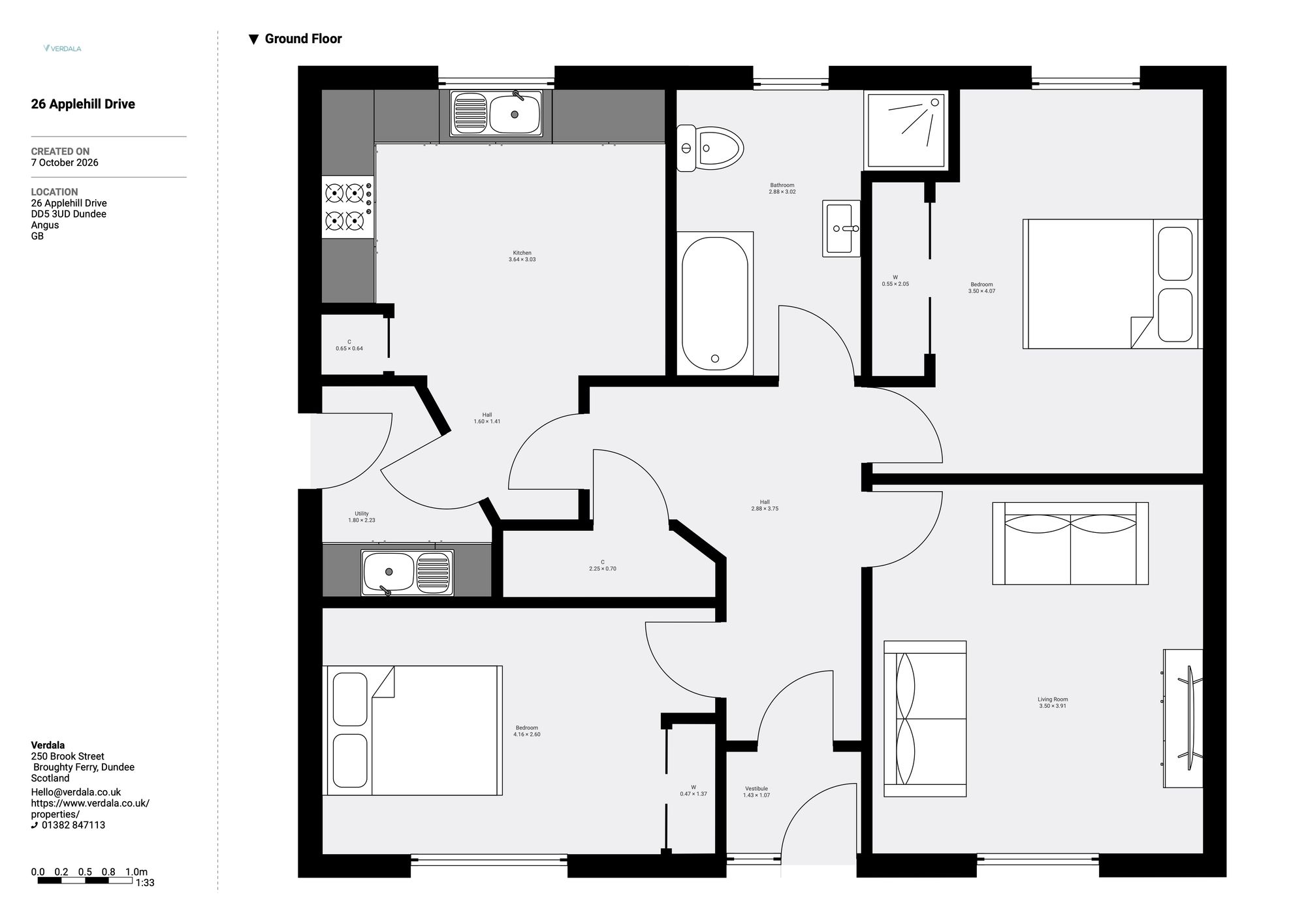 26 Applehill Drive, Dundee floorplan