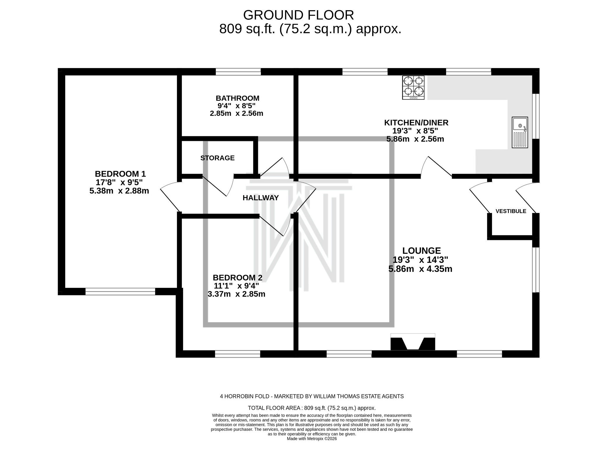 4 Horrobin Fold Horrobin Lane, Bolton floorplan