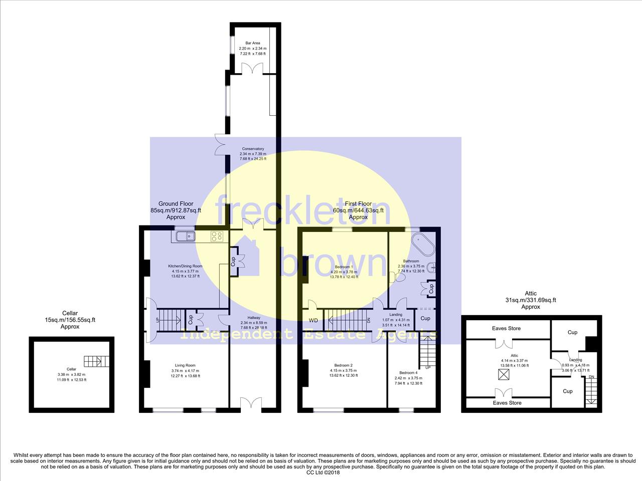 9, Brewery Street, Nottingham floorplan