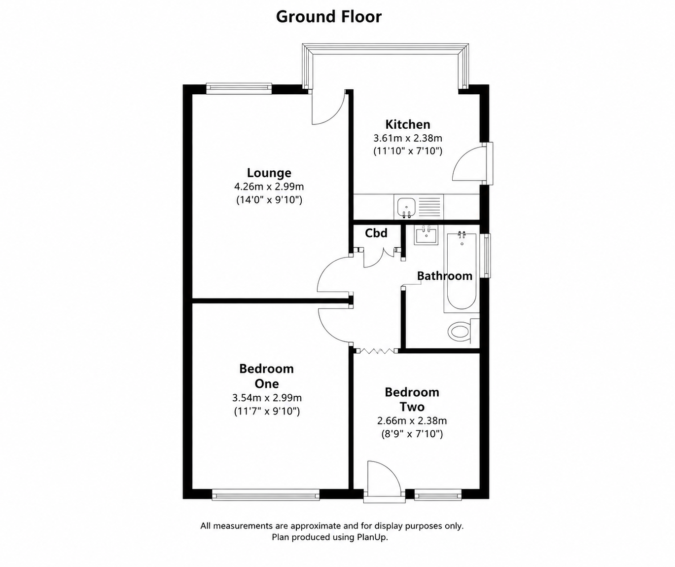 63, Coxley View, Wakefield floorplan