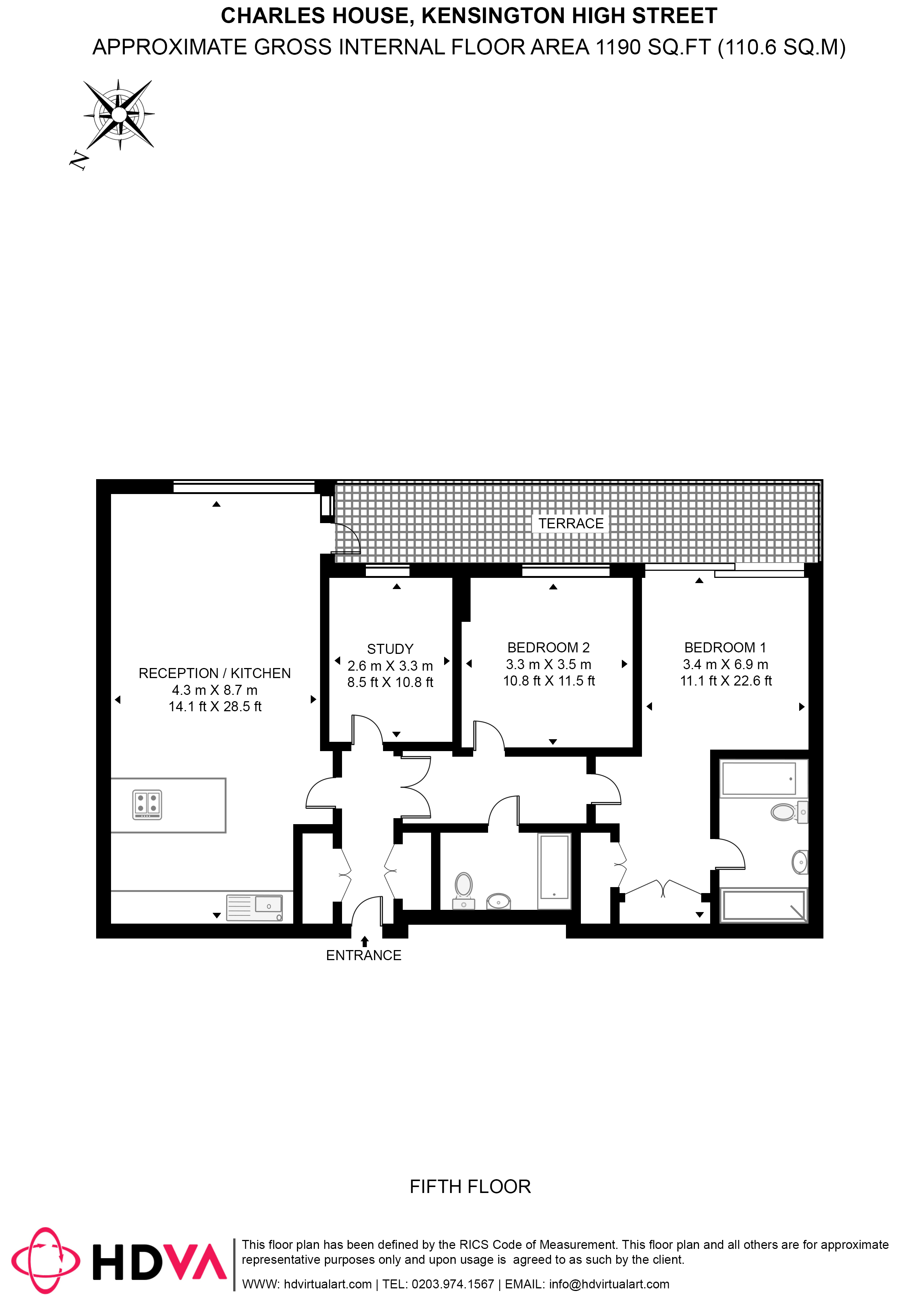 39, Charles House, 385 Kensington High Street, London floorplan