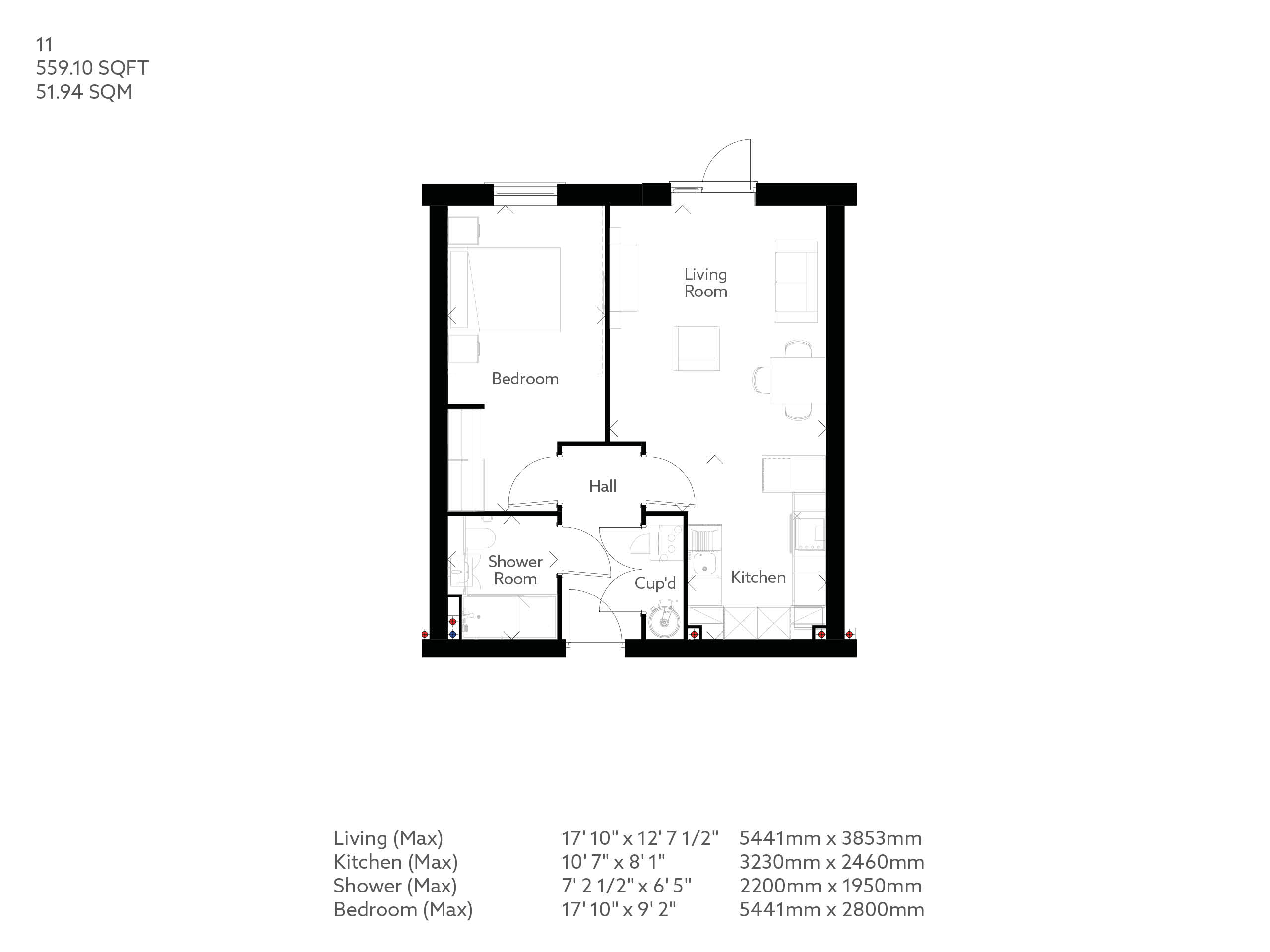 11, Whitby floorplan