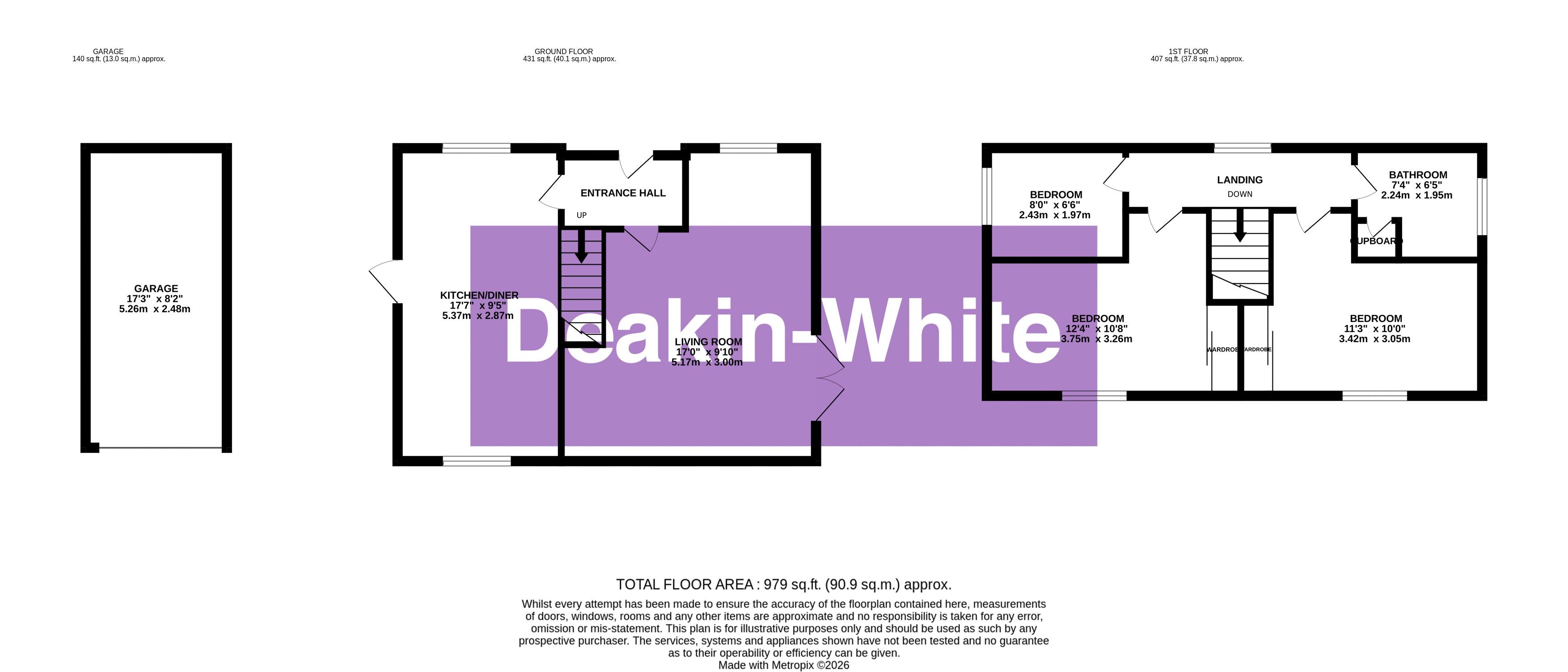 15, Kelso Close, Bletchley floorplan